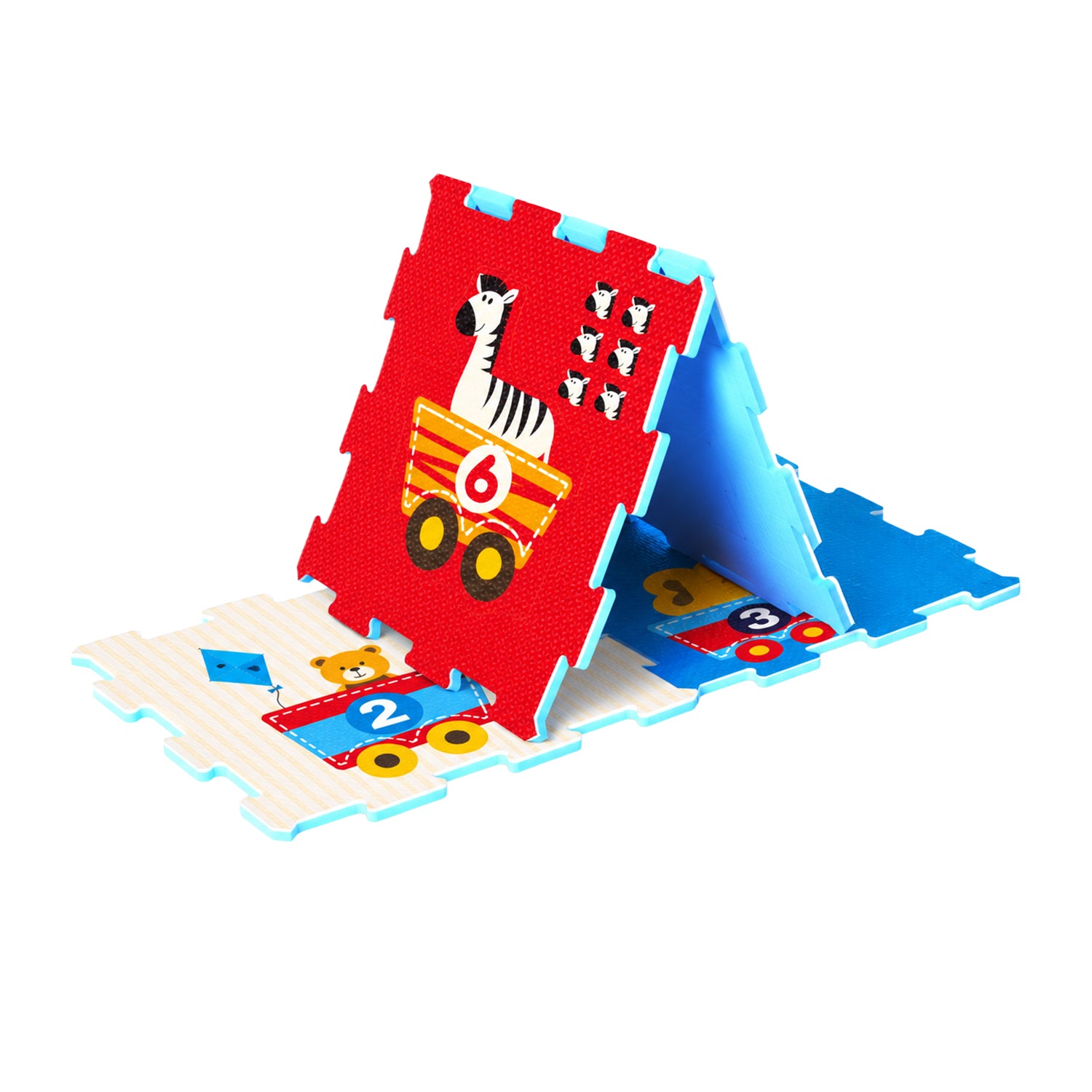 TU GIOCHI - Tappetino Puzzle Gioca & Impara in EVA 9 Pezzi 10+ Mesi
