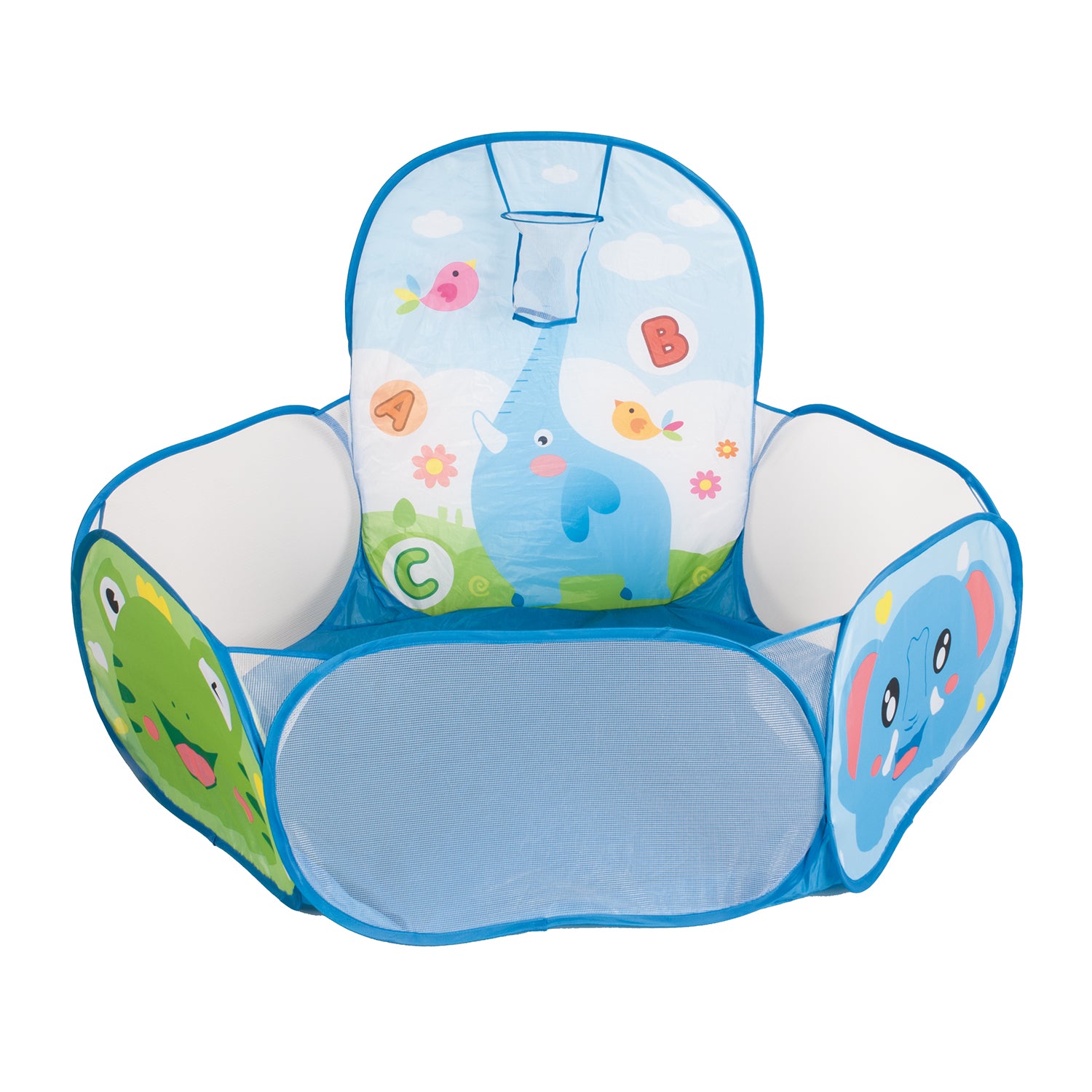 TU GIOCHI - Color Bowl Piscina di Palline con Canestro e 50 Palline 3+ Anni