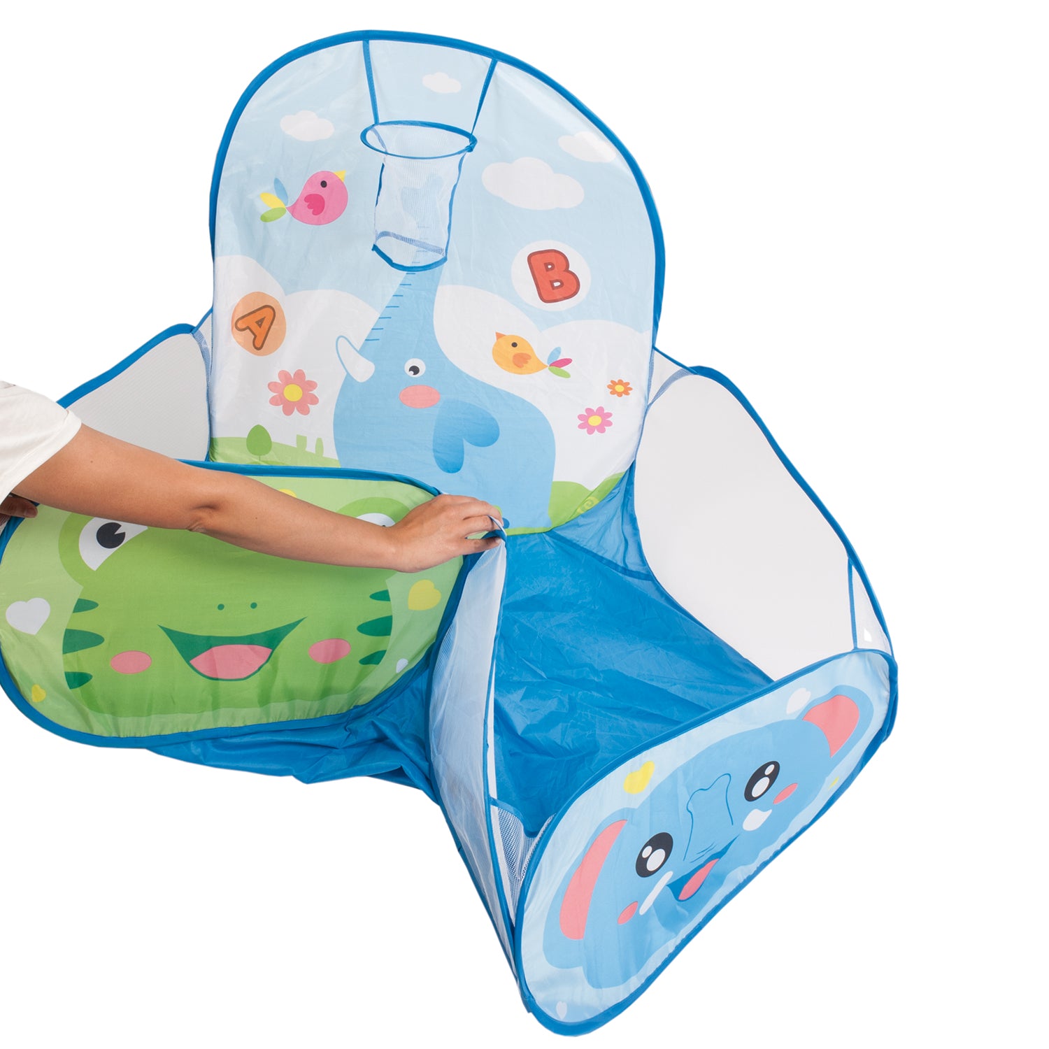 TU GIOCHI - Color Bowl Piscina di Palline con Canestro e 50 Palline 3+ Anni