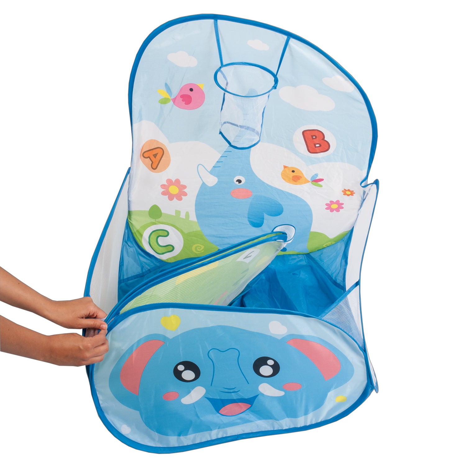 TU GIOCHI - Color Bowl Piscina di Palline con Canestro e 50 Palline 3+ Anni
