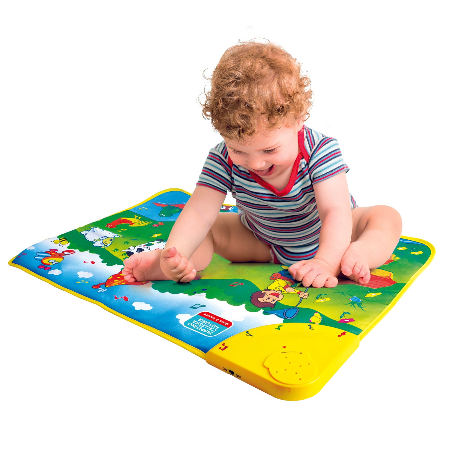 TU GIOCHI - Tappetino Interattivo L’Allegra Fattoria 75x50 cm – Gioca & Impara