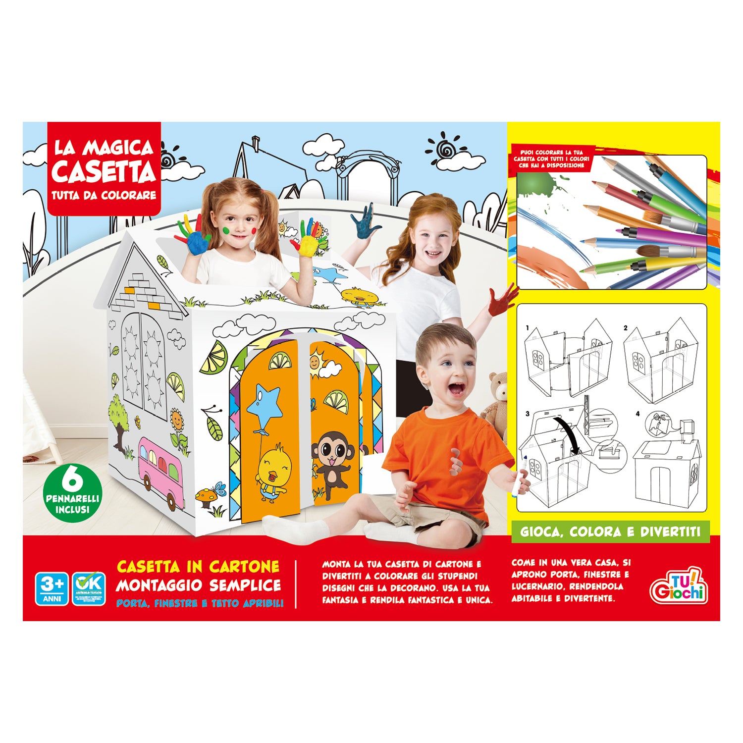 TU GIOCHI - La magica Casetta tutta da colorare