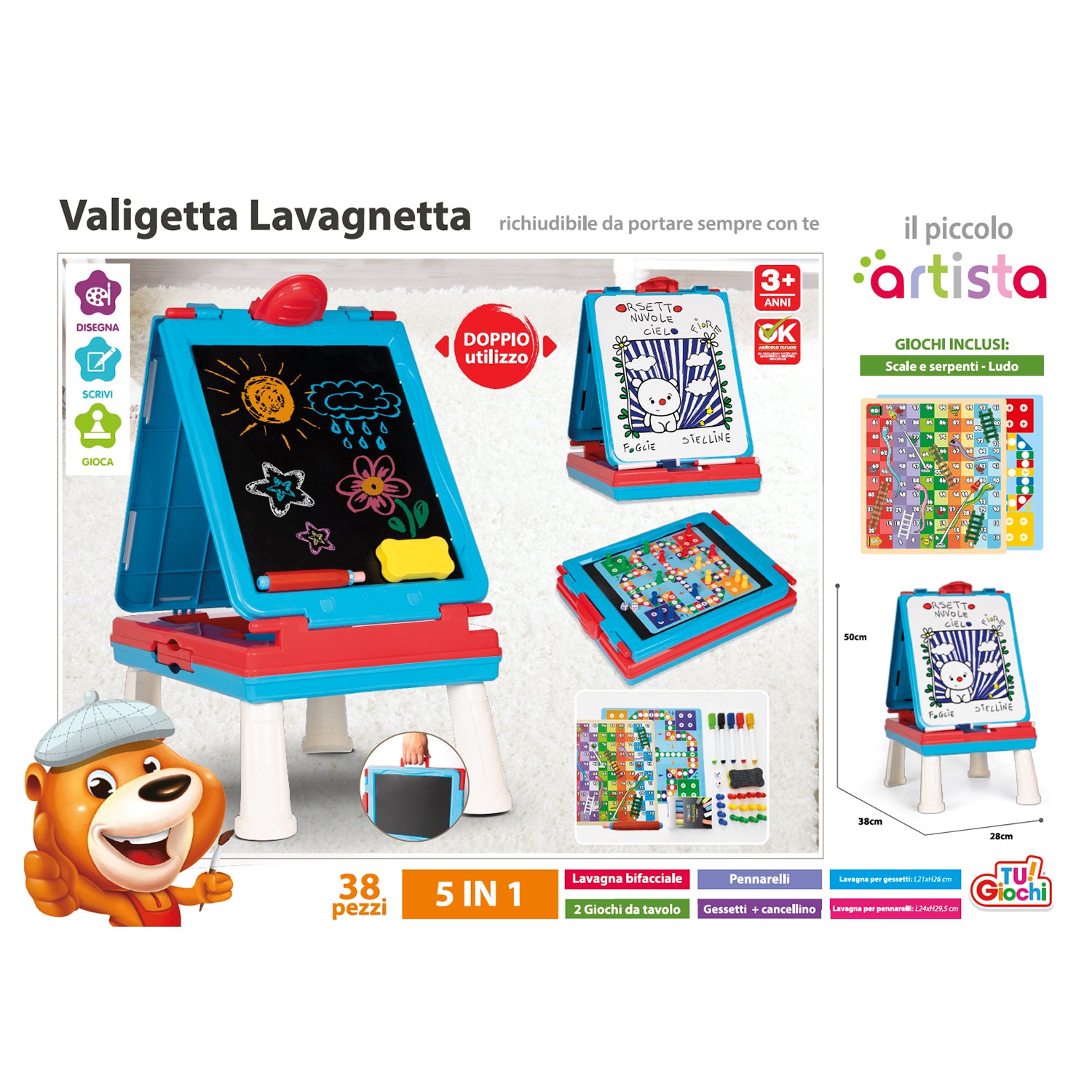 TU GIOCHI - Valigetta Lavagnetta Il Piccolo Artista