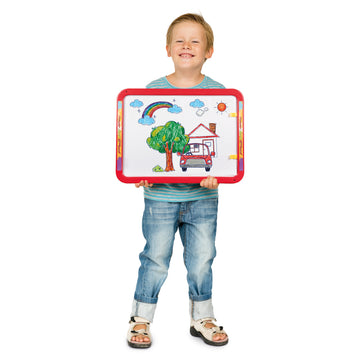 Playtive Lavagna Da Terra 2 Facce Con Orologio Educativo – Gioco Creativo Per Bambini 4+