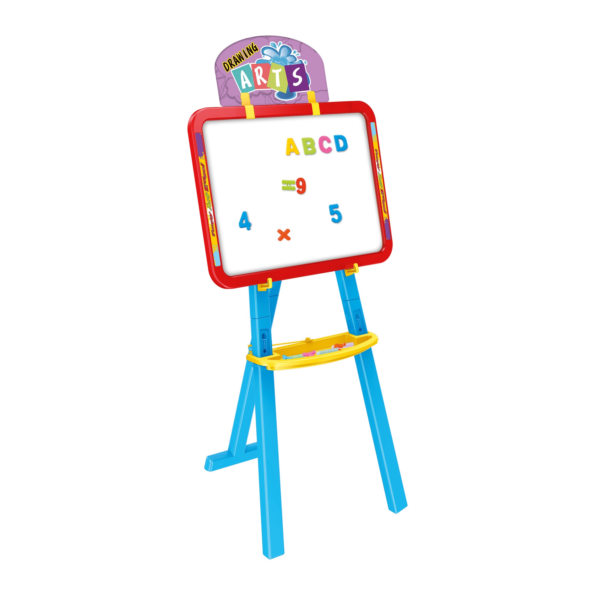Playtive Lavagna Da Terra 2 Facce Con Orologio Educativo – Gioco Creativo Per Bambini 4+