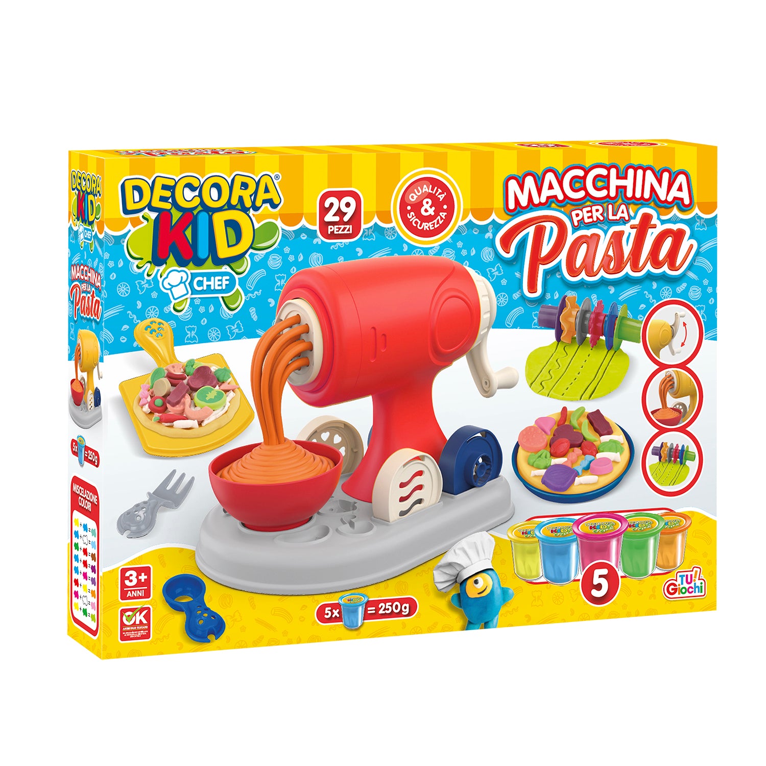 Lankai Set 22 Pezzi Accessori Per Plastilina Per Bambini - Utensili E Stampini Per Pasta Modellabile, Con Custodia, Idee Fai Da Te, Multicolore