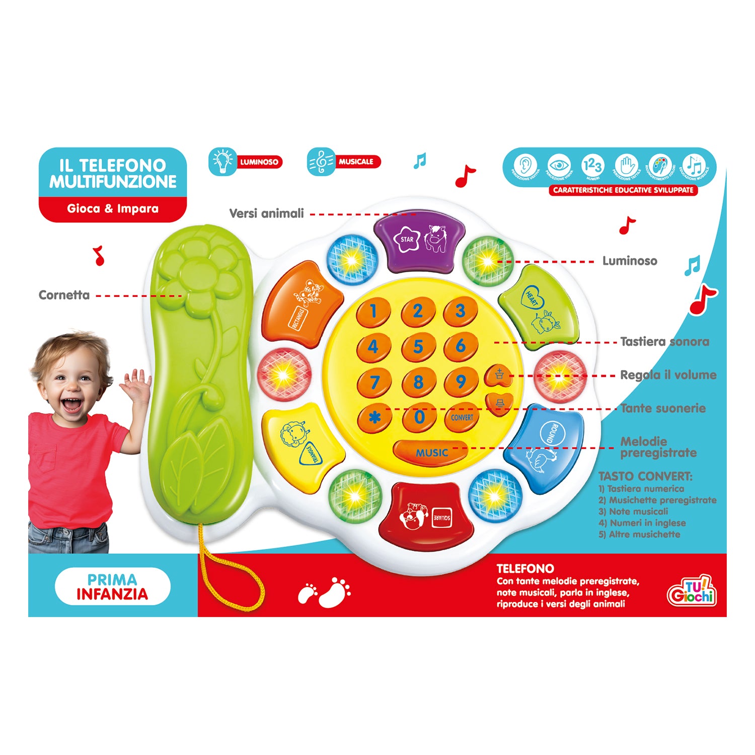 TU GIOCHI - Il Telefono Multifunzione - Gioca & Impara