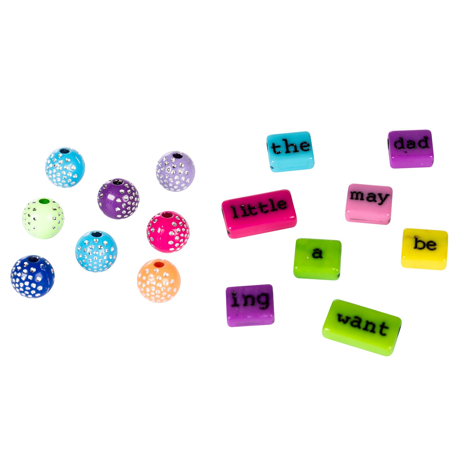 TU GIOCHI - Crea Emozioni Kit Braccialetti Creativi +220 Pezzi con Perline, Lettere e Adesivi