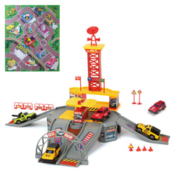 TU GIOCHI - Garage Playset - Pronto Intervento / Cantiere Costruzioni / 4x4 Offroad Racing