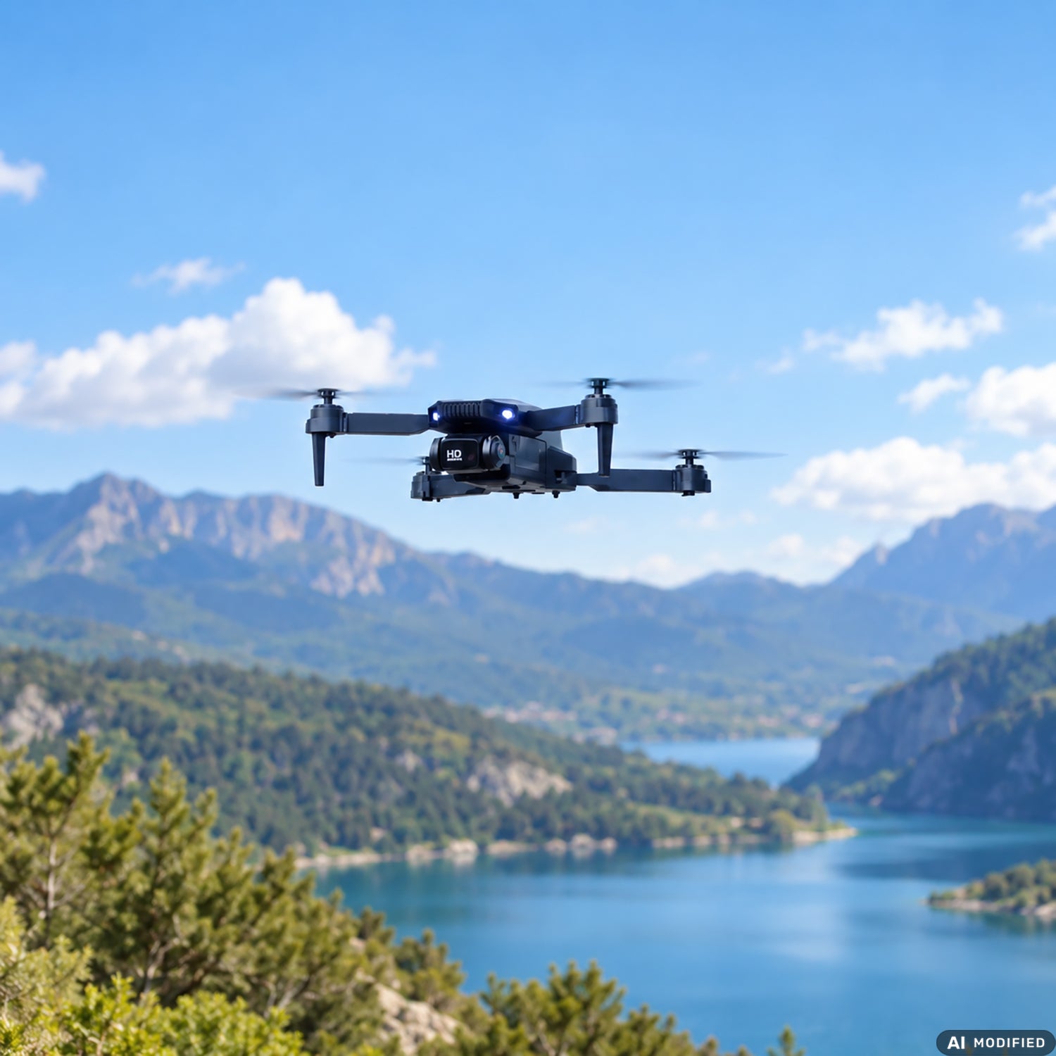 DICTROLUX - Drone Radiocomandato Y58 Pieghevole con Fotocamera 480P, Wi-Fi e Controllo Smartphone