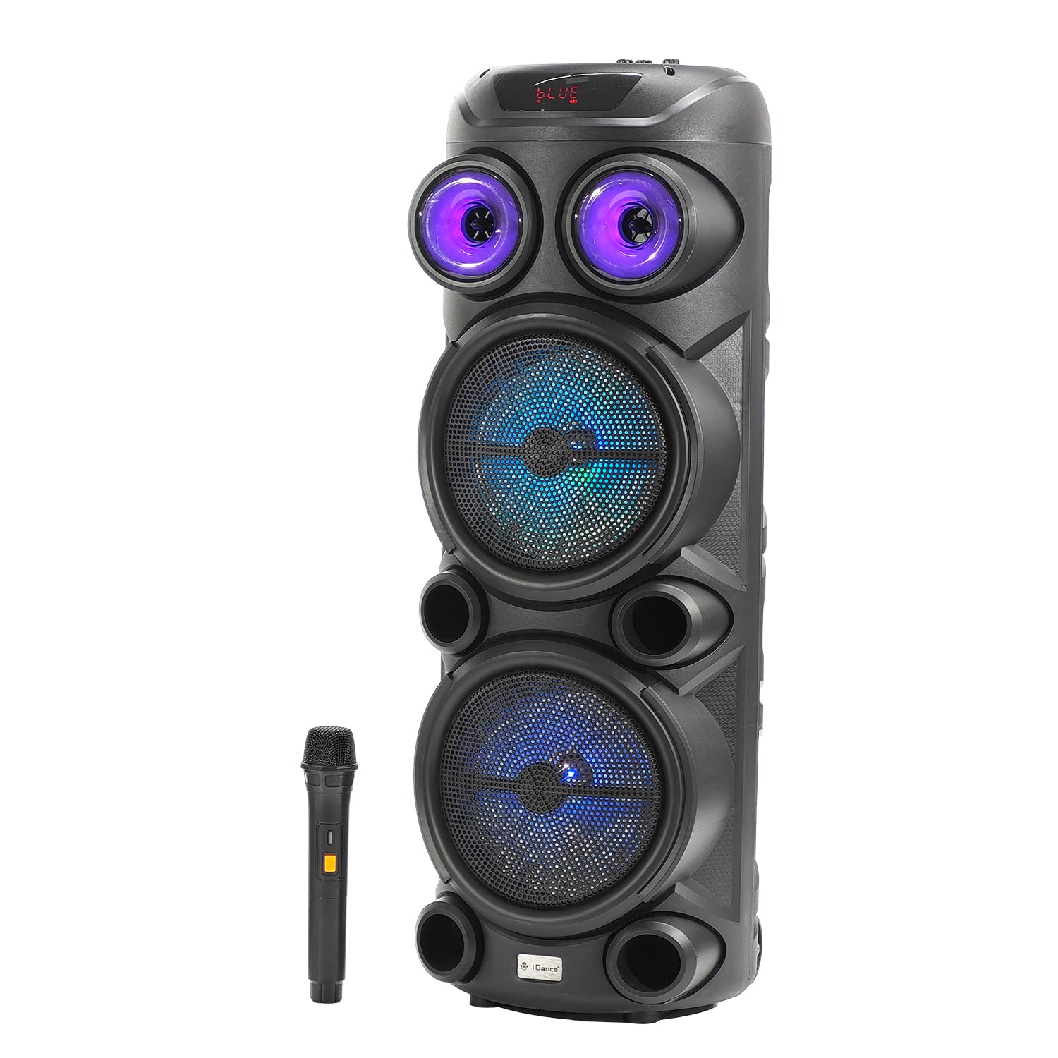 IDANCE - Speaker Bluetooth Altoparlante Partybox DJX502 - 8 in 1 Party System Luci RGB, Bluetooth e Microfono Wireless