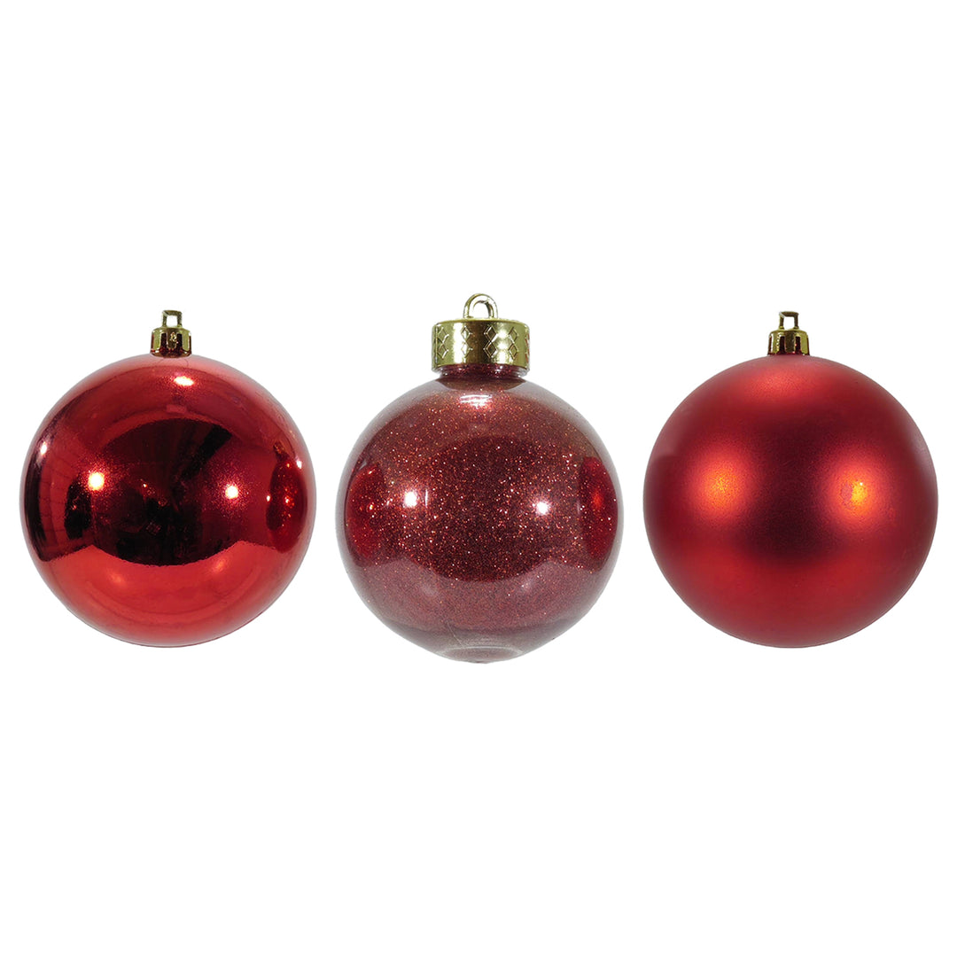 Set di 44 palline di Natale, 12 pezzi, 6 cm, in plastica, decorazione natalizia, decorazioni per albero di Natale con gancio, infrangibili, palline per albero di Natale classiche (Rad White Set di 44 palline di Natale, 12 pezzi, 6 cm, in plastica, decorazione natalizia, decorazioni per albero di Natale con gancio, infrangibili, palline per albero di Natale classiche (Rad White