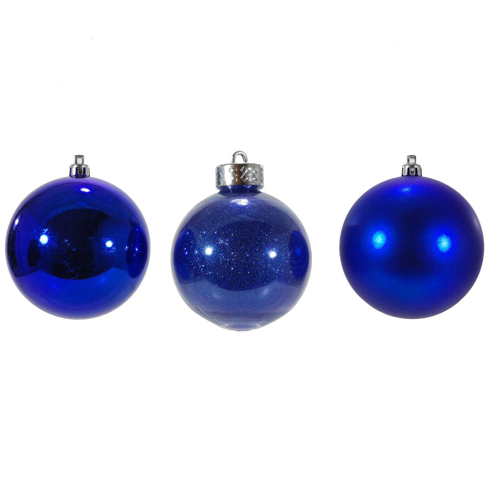 VESTIAMO CASA GRAN NATALE - Palle di Natale Blu mix diametro 6 cm - set 25 pezzi