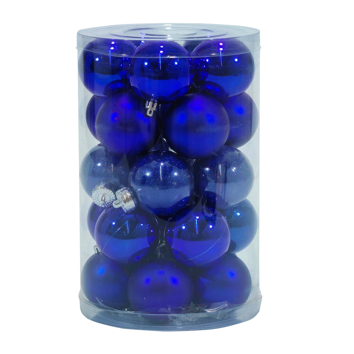 VESTIAMO CASA GRAN NATALE - Palle di Natale Blu mix diametro 6 cm - set 25 pezzi