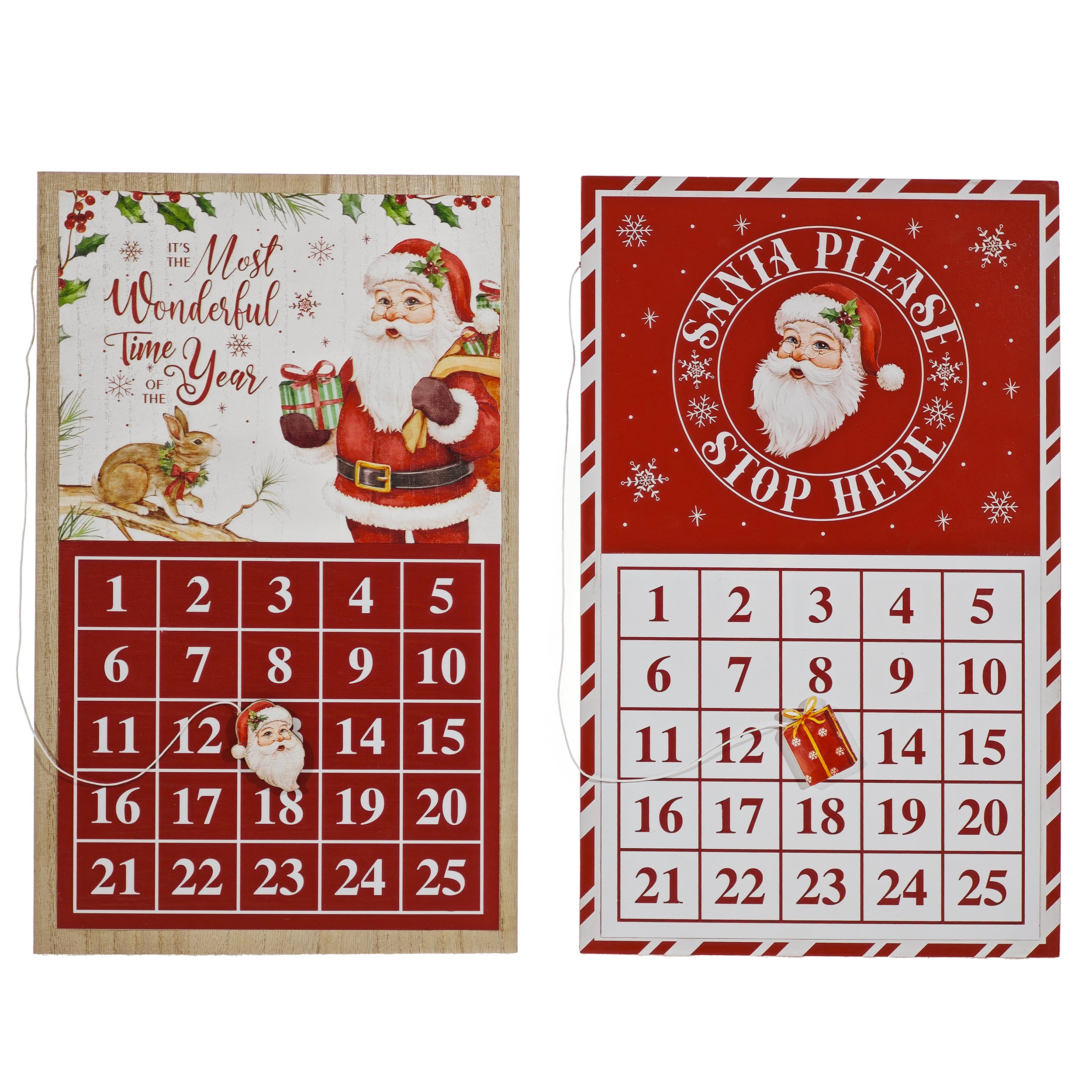 VESTIAMO CASA GRAN NATALE - Calendario dell'Avvento con segna data magnetico