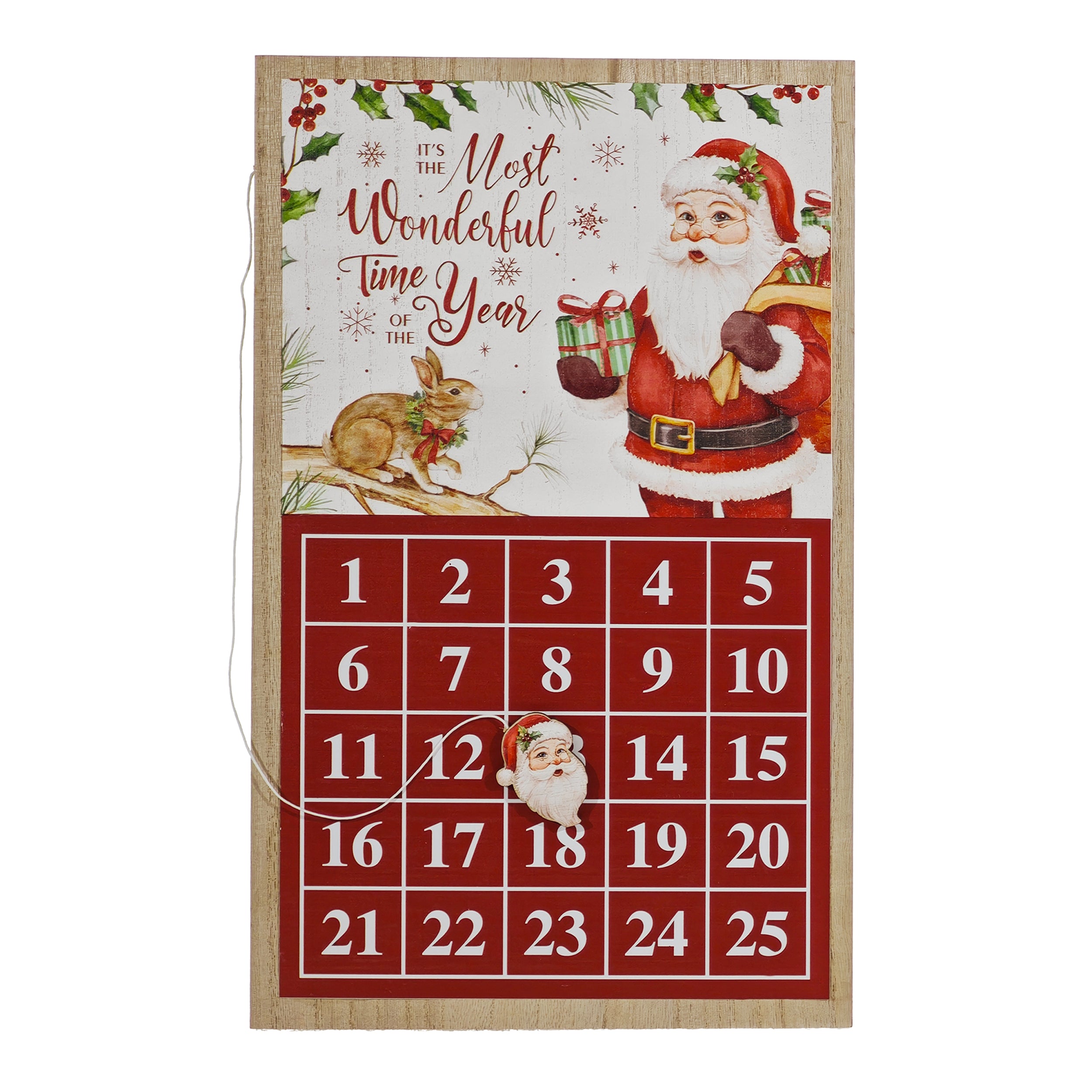 VESTIAMO CASA GRAN NATALE - Calendario dell'Avvento con segna data magnetico