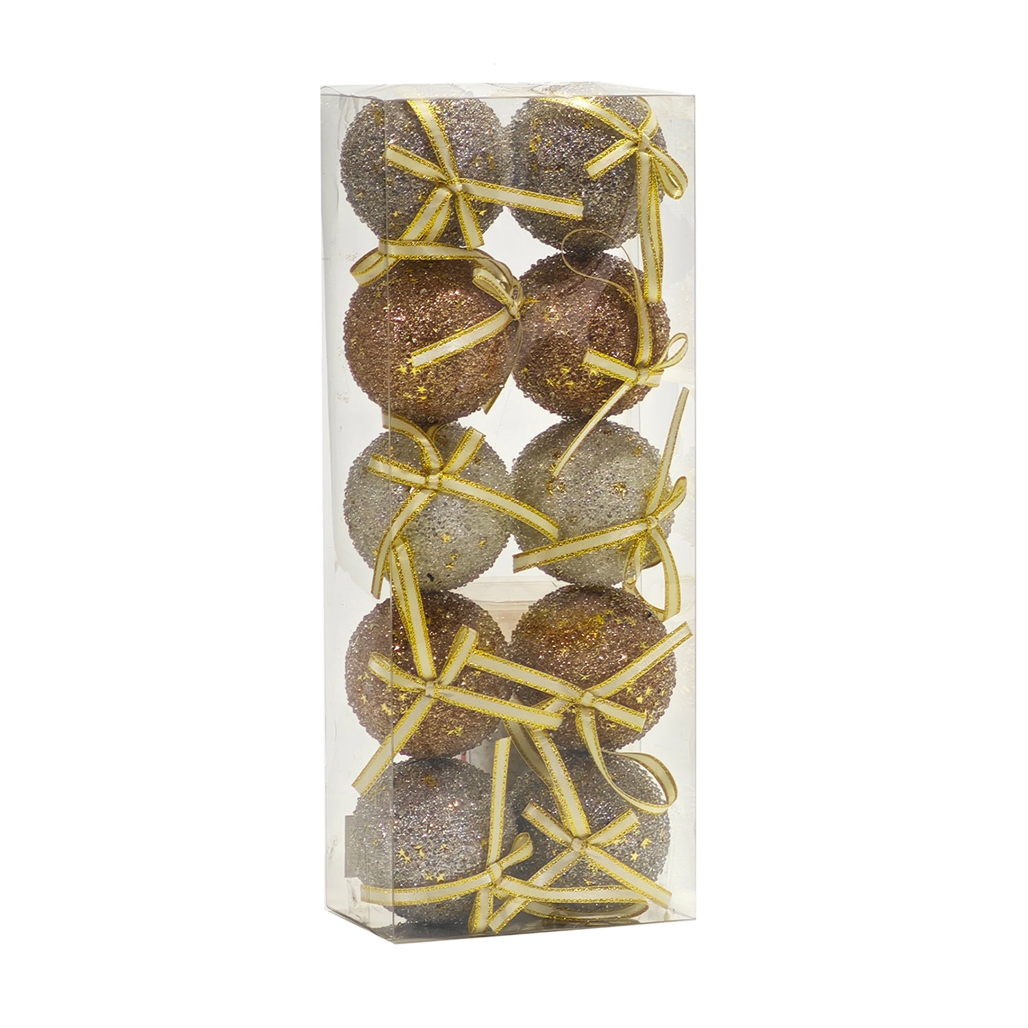 VESTIAMO CASA GRAN NATALE - Palle di Natale Rose Gold diametro 6 cm - set 10 pezzi