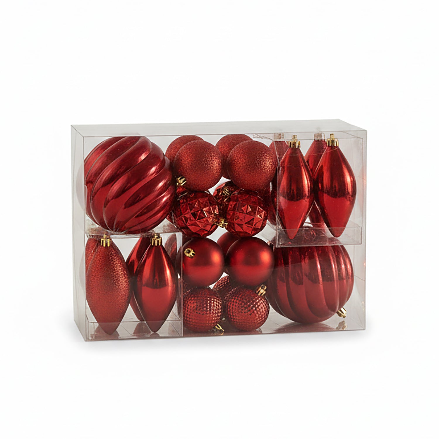 VESTIAMO CASA GRAN NATALE - Set 26 Decorazioni Natalizie Rosse