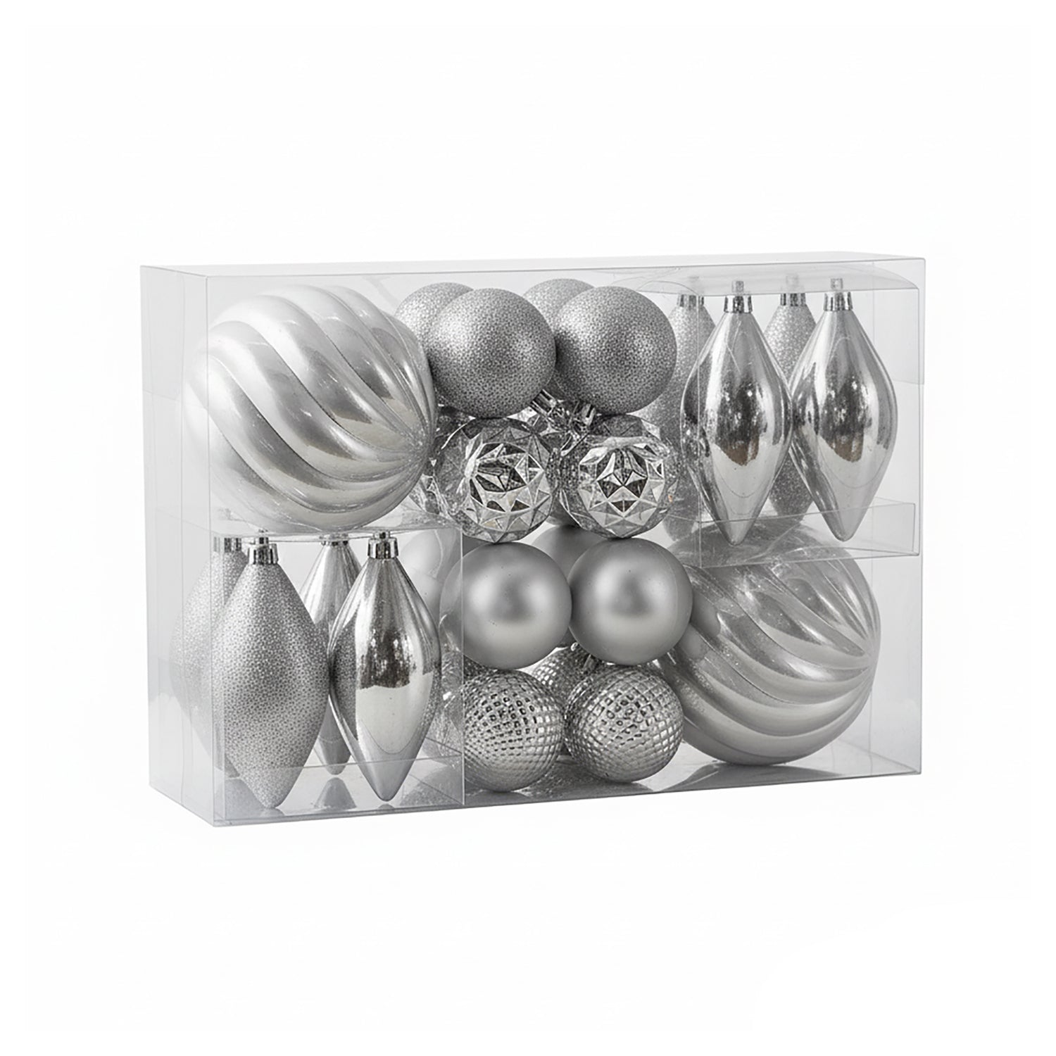 VESTIAMO CASA GRAN NATALE - Set 26 Decorazioni Natalizie Silver