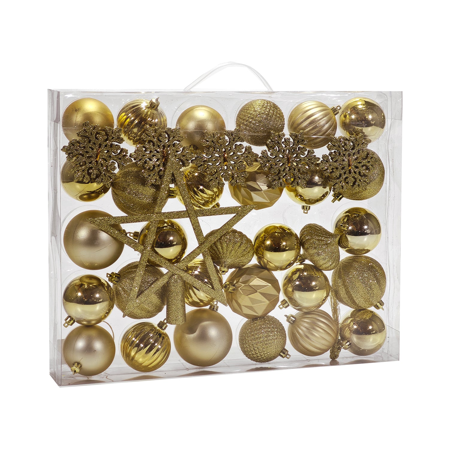 VESTIAMO CASA GRAN NATALE - Set 41 Decorazioni Natalizie Oro