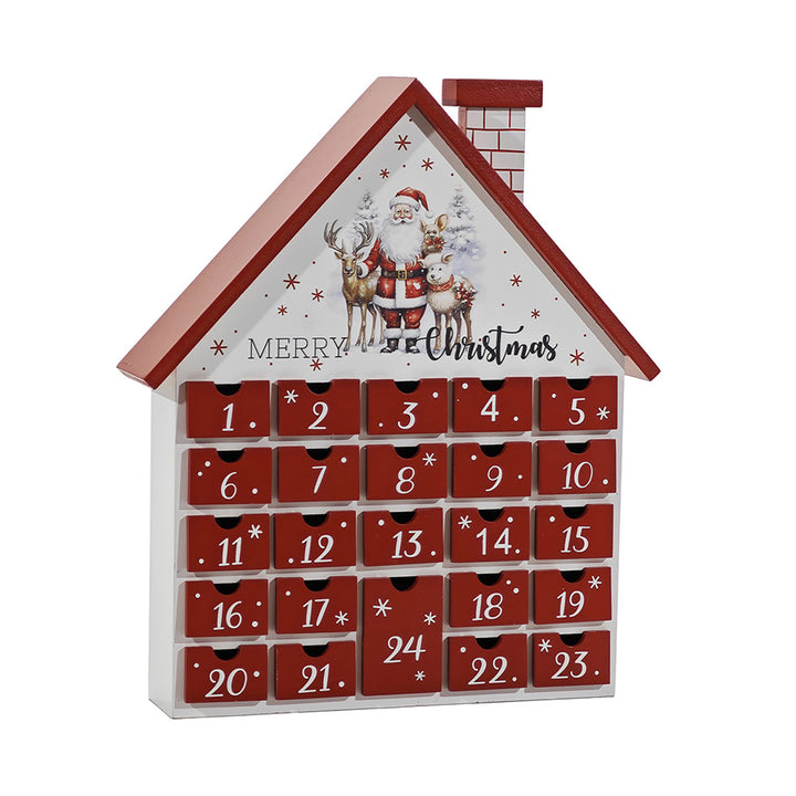 VESTIAMO CASA GRAN NATALE - Calendario dell’Avvento Casa Natale h34 cm