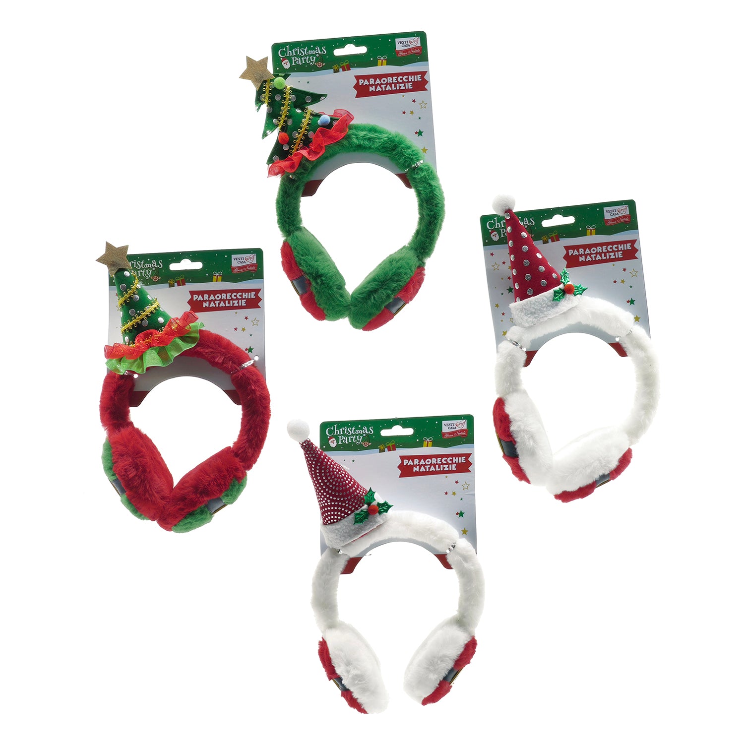 VESTIAMO CASA GRAN NATALE - Paraorecchie Natalizi Soffici