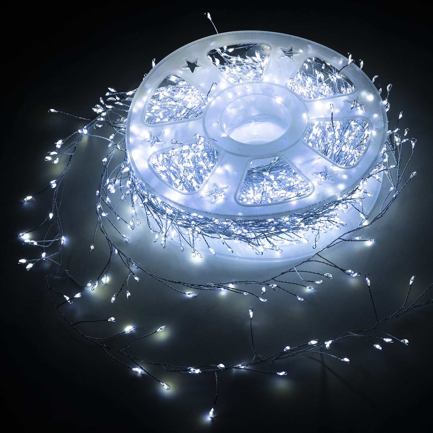 DICTROLUX - Catena Luminosa 1000 MicroLED Bianco Freddo Garland 13 metri
