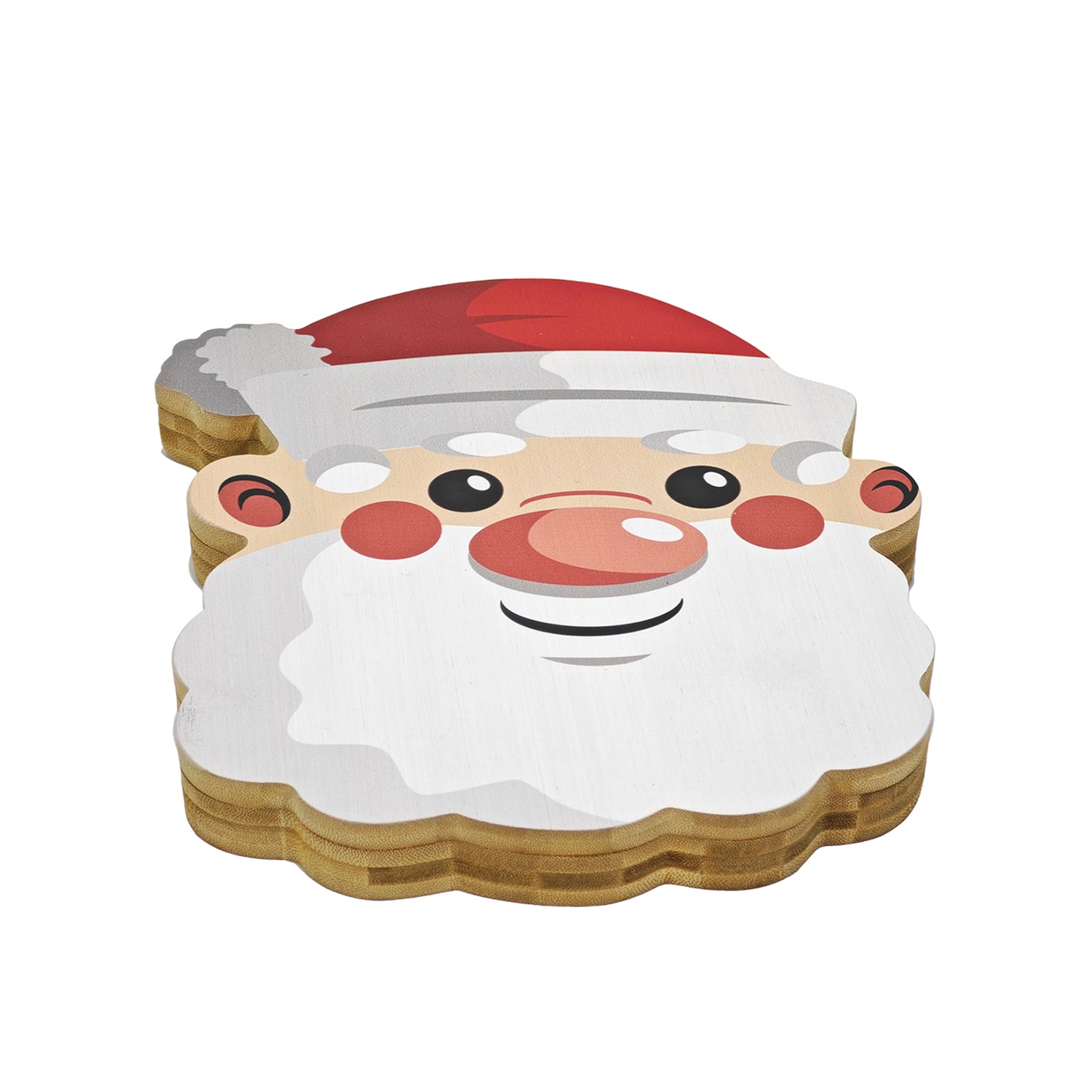 VESTIAMO CASA GRAN NATALE - Set Tagliere con Utensili Natalizio in Bamboo 24x26 cm