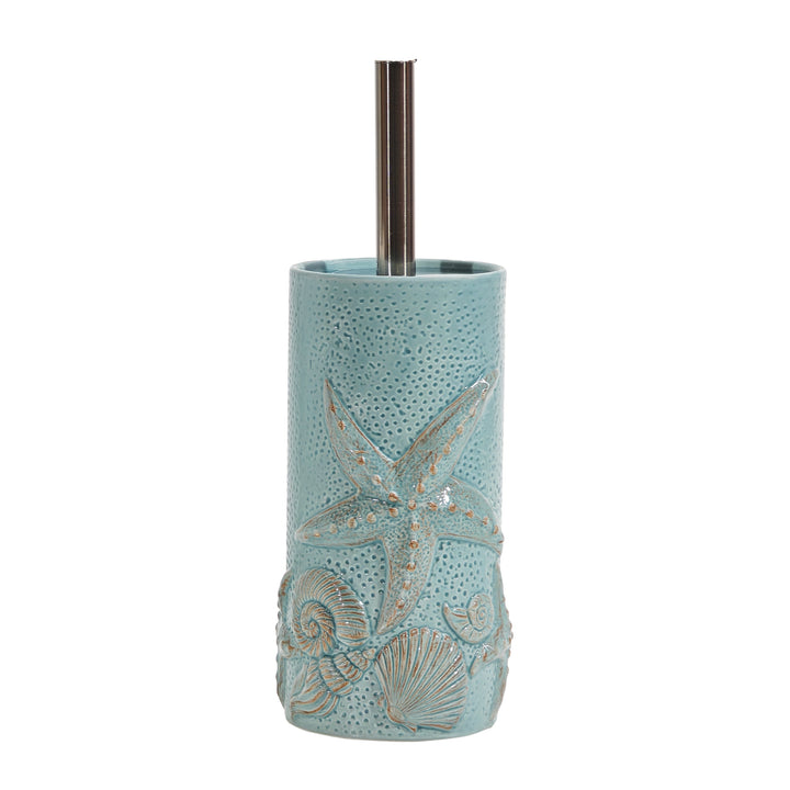 VESTIAMO CASA - Portascopino con scopino in ceramica Design Stelle Marine