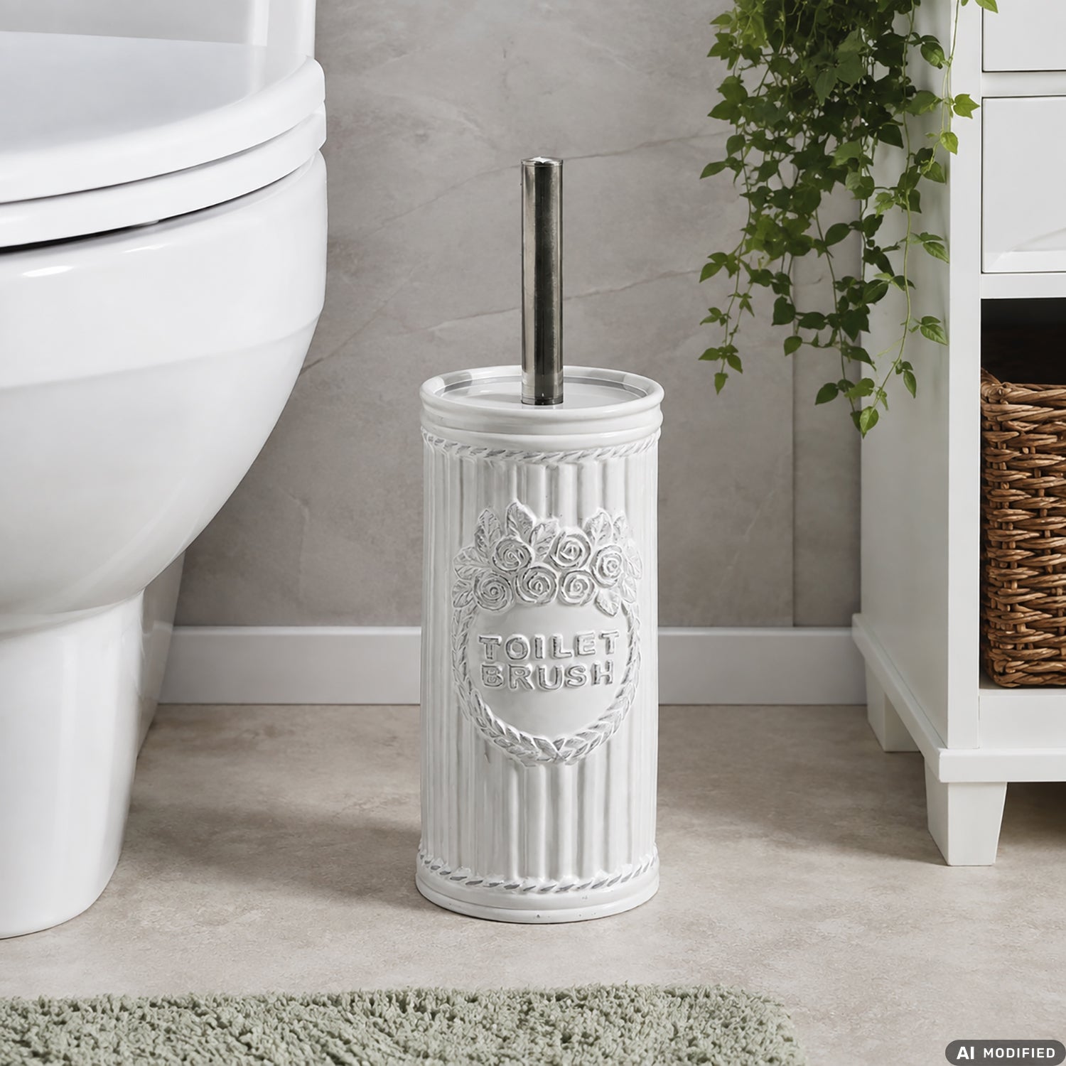 VESTIAMO CASA - Portascopino con Scopino in Ceramica