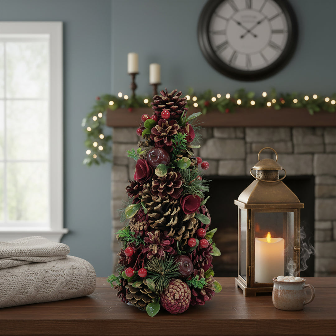 Vickerman Gonna Per Albero Di Natale, Diametro 152,4 Cm, Colore Bordeaux, In Velluto E Dupioni Di Poliestere