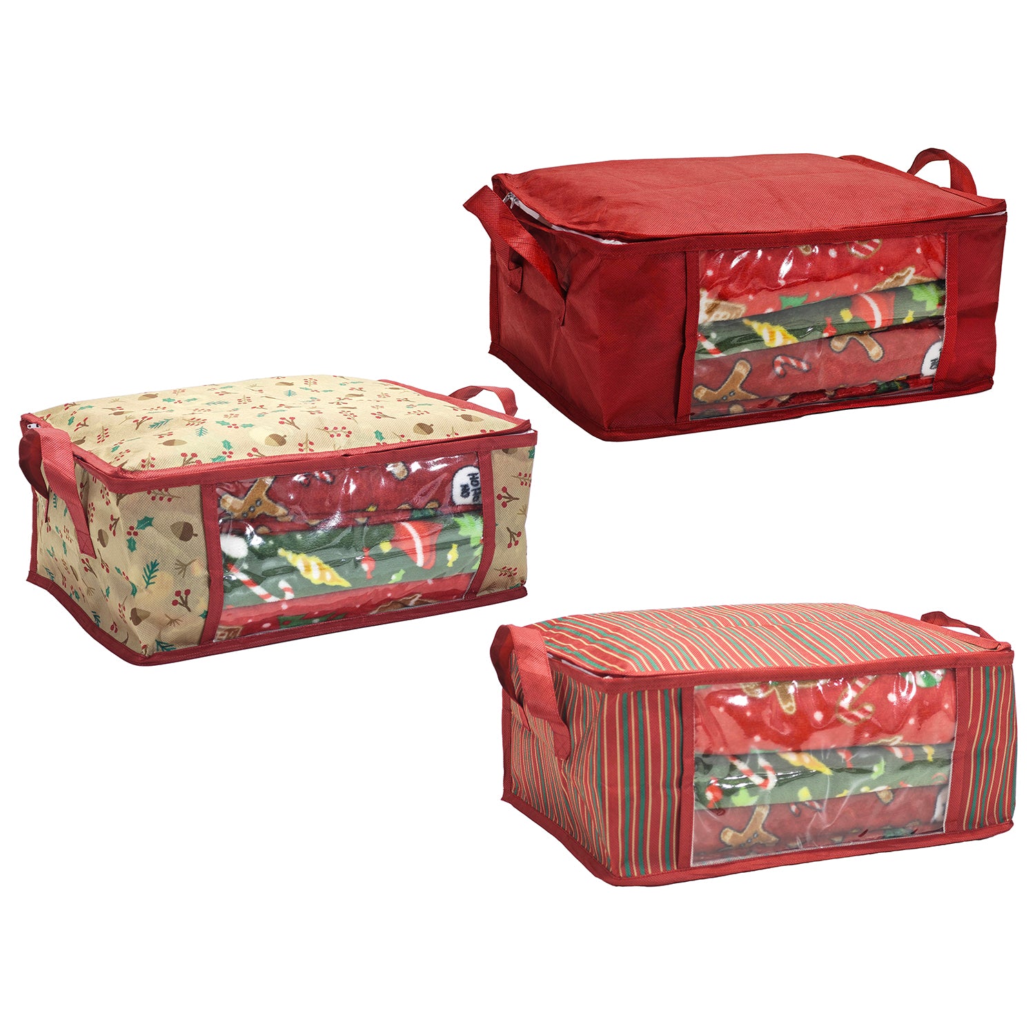 VESTIAMO CASA GRAN NATALE - Contenitore Guardaroba Natalizio h20,5x53,5x37 cm