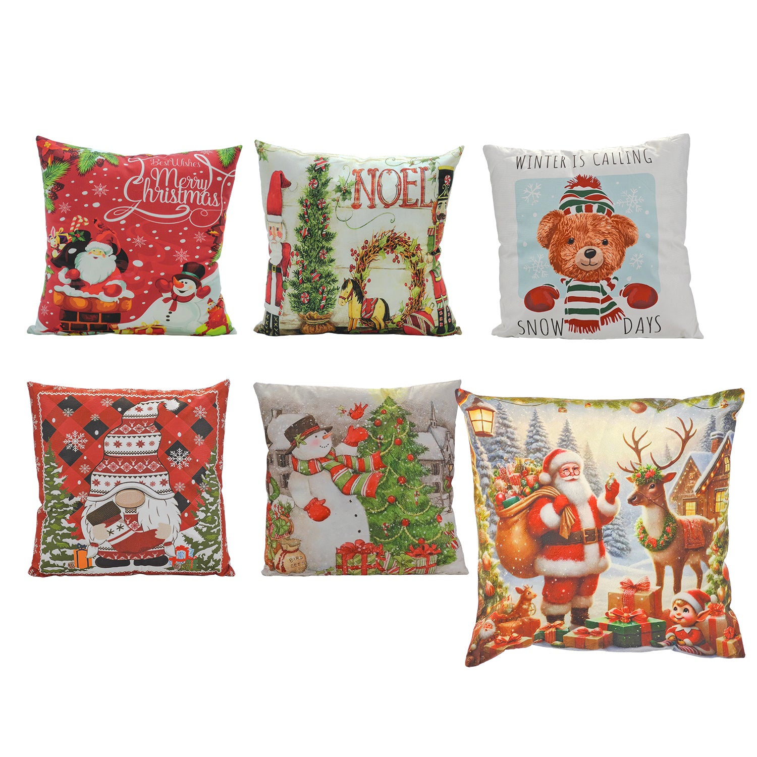 VESTIAMO CASA GRAN NATALE - Cuscino Natalizio Sfoderabile 45x45 cm