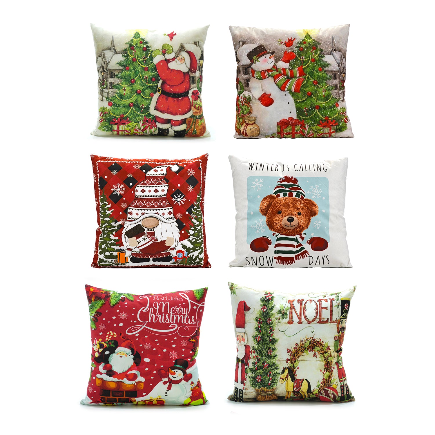 VESTIAMO CASA GRAN NATALE - Cuscino Natalizio Sfoderabile 45x45 cm