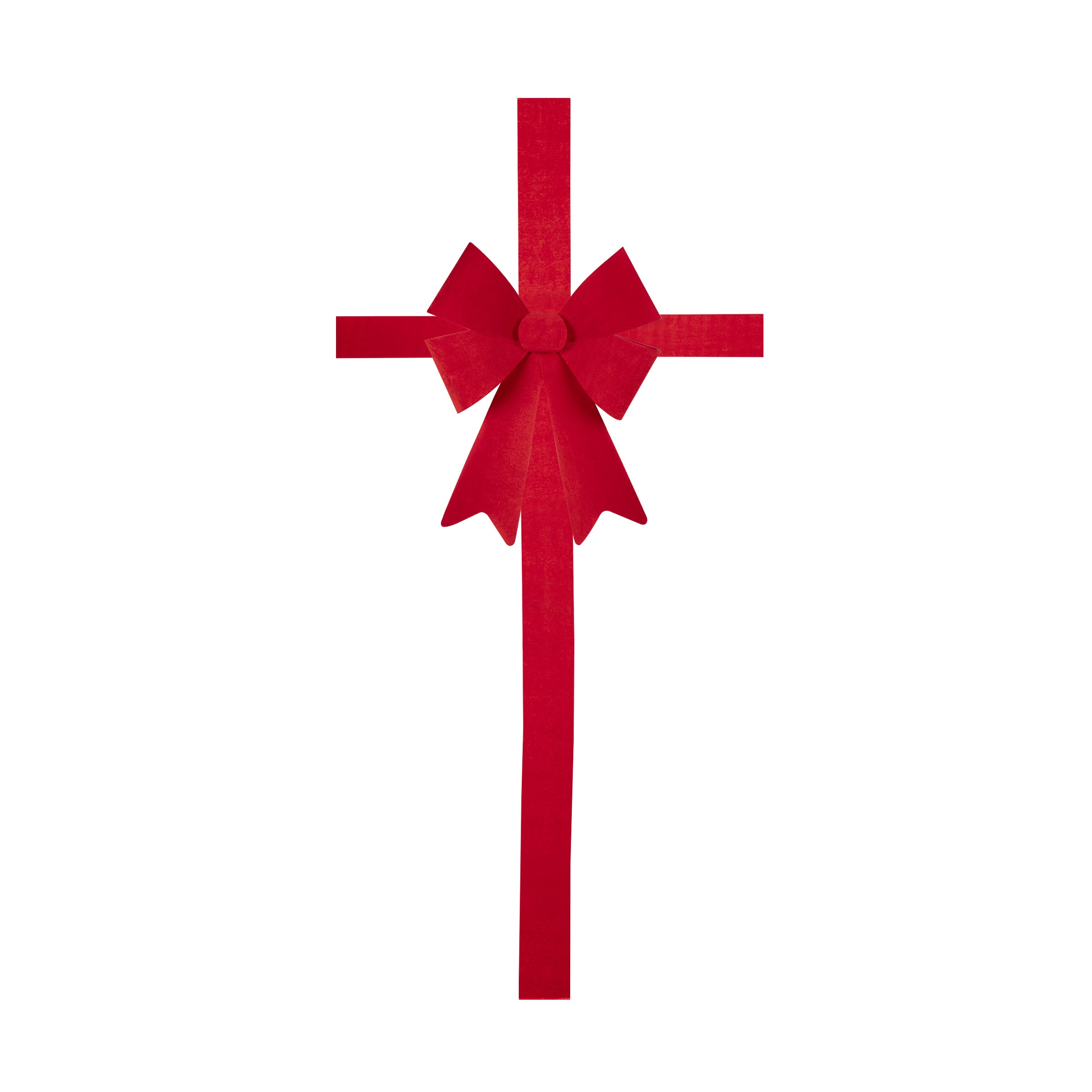 VESTIAMO CASA GRAN NATALE - Fiocco Natalizio per Porta Rosso