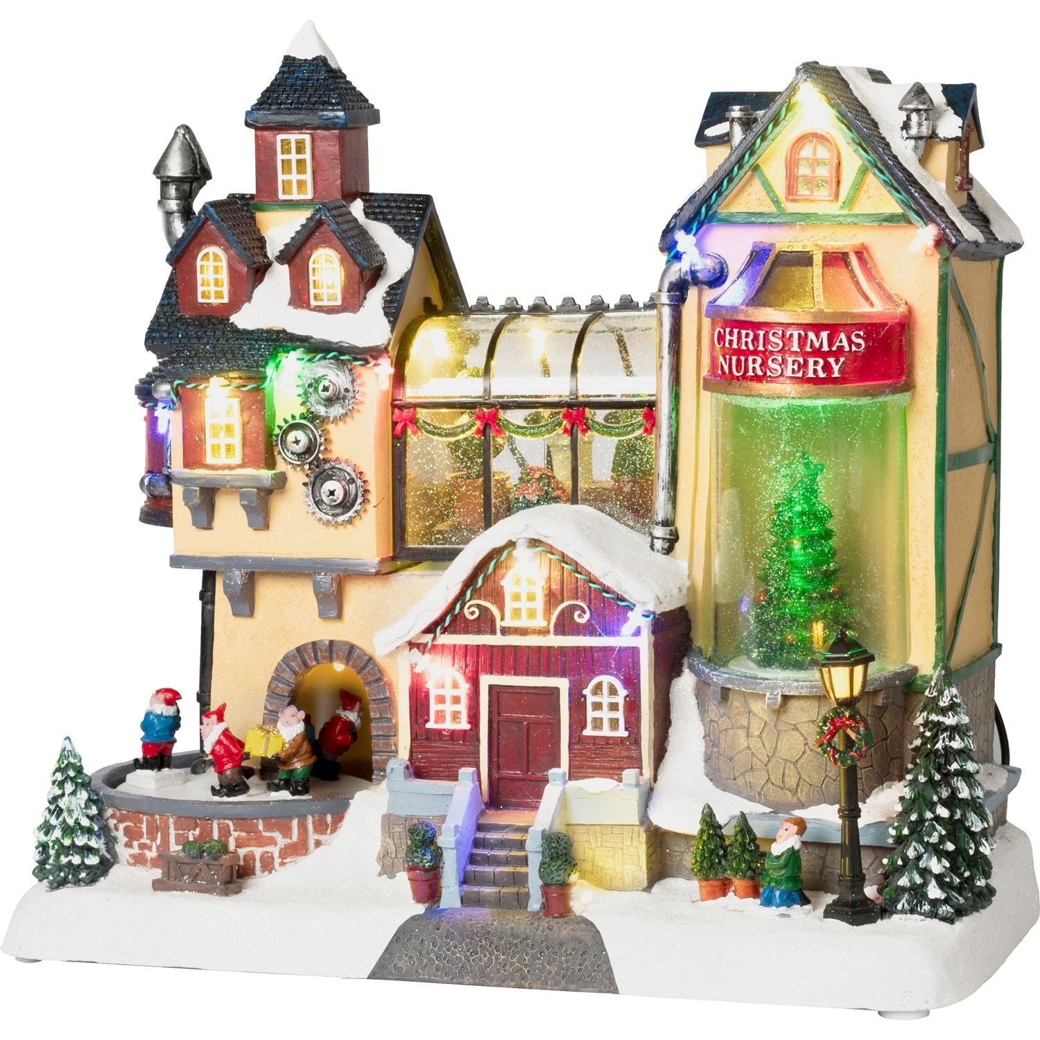 VESTIAMO CASA GRAN NATALE - La Fabbrica di Babbo Natale - h30x31,5x16,5 cm