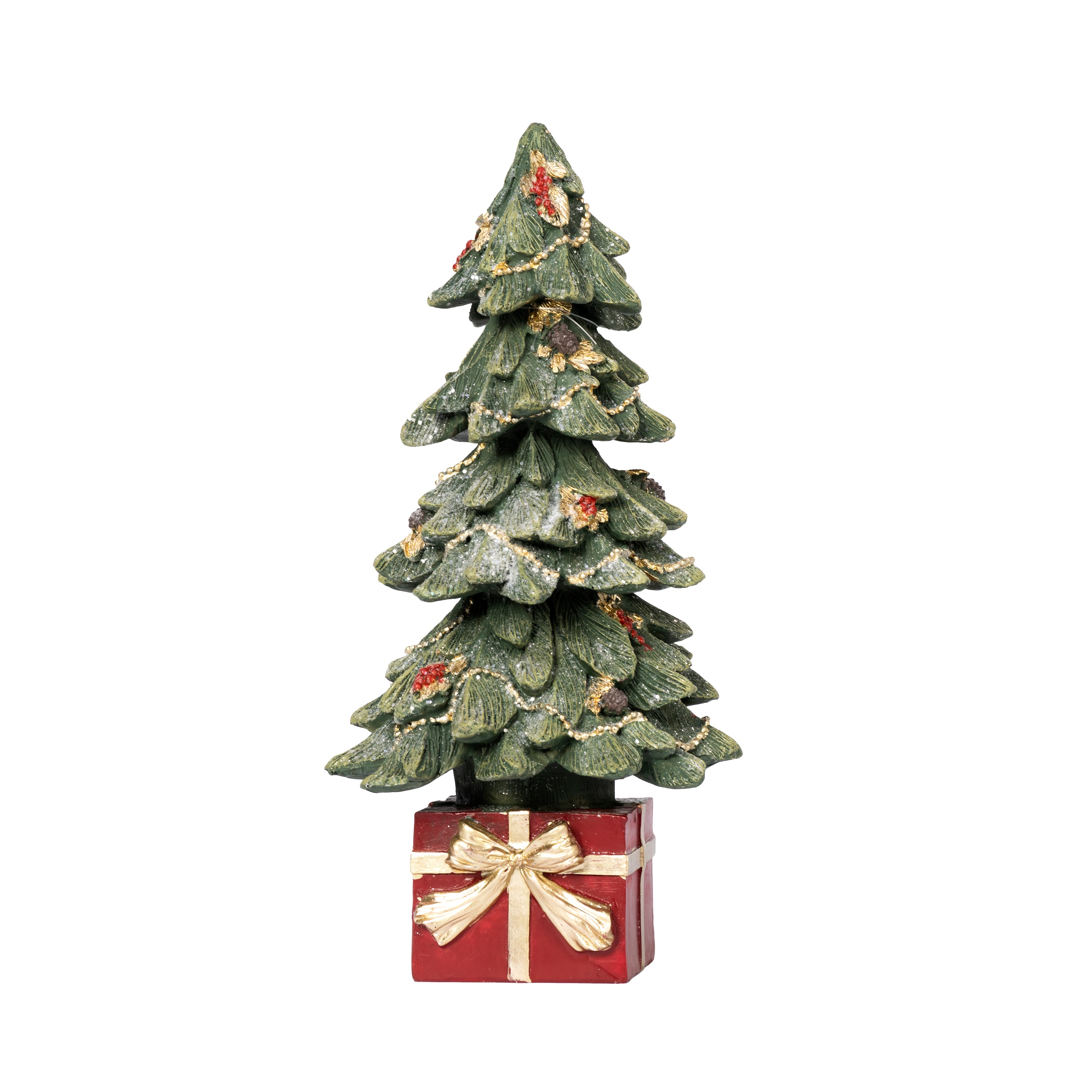 VESTIAMO CASA GRAN NATALE - Albero Natalizio Decorativo in Poliresina h28 cm