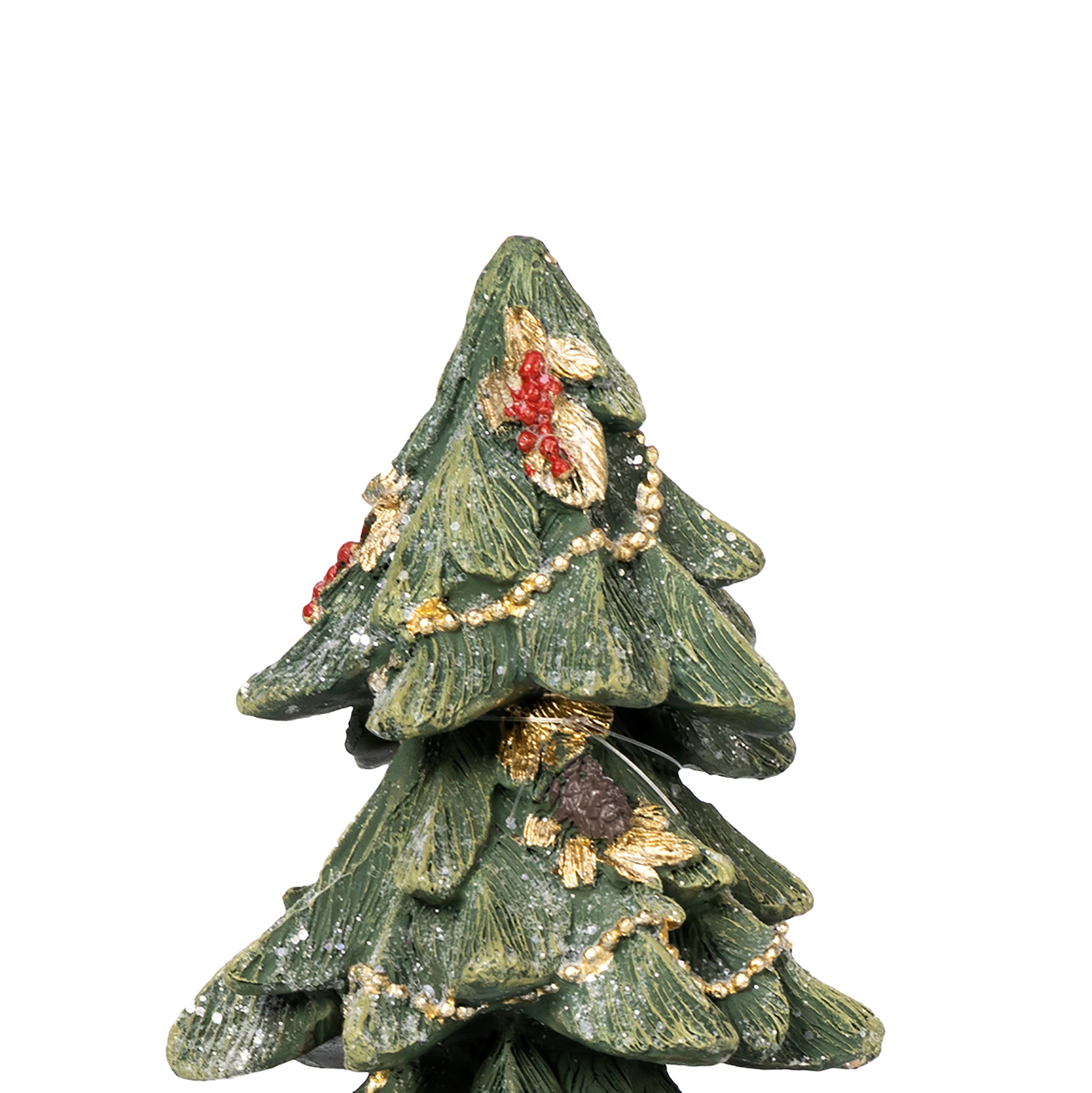 VESTIAMO CASA GRAN NATALE - Albero Natalizio Decorativo in Poliresina h28 cm