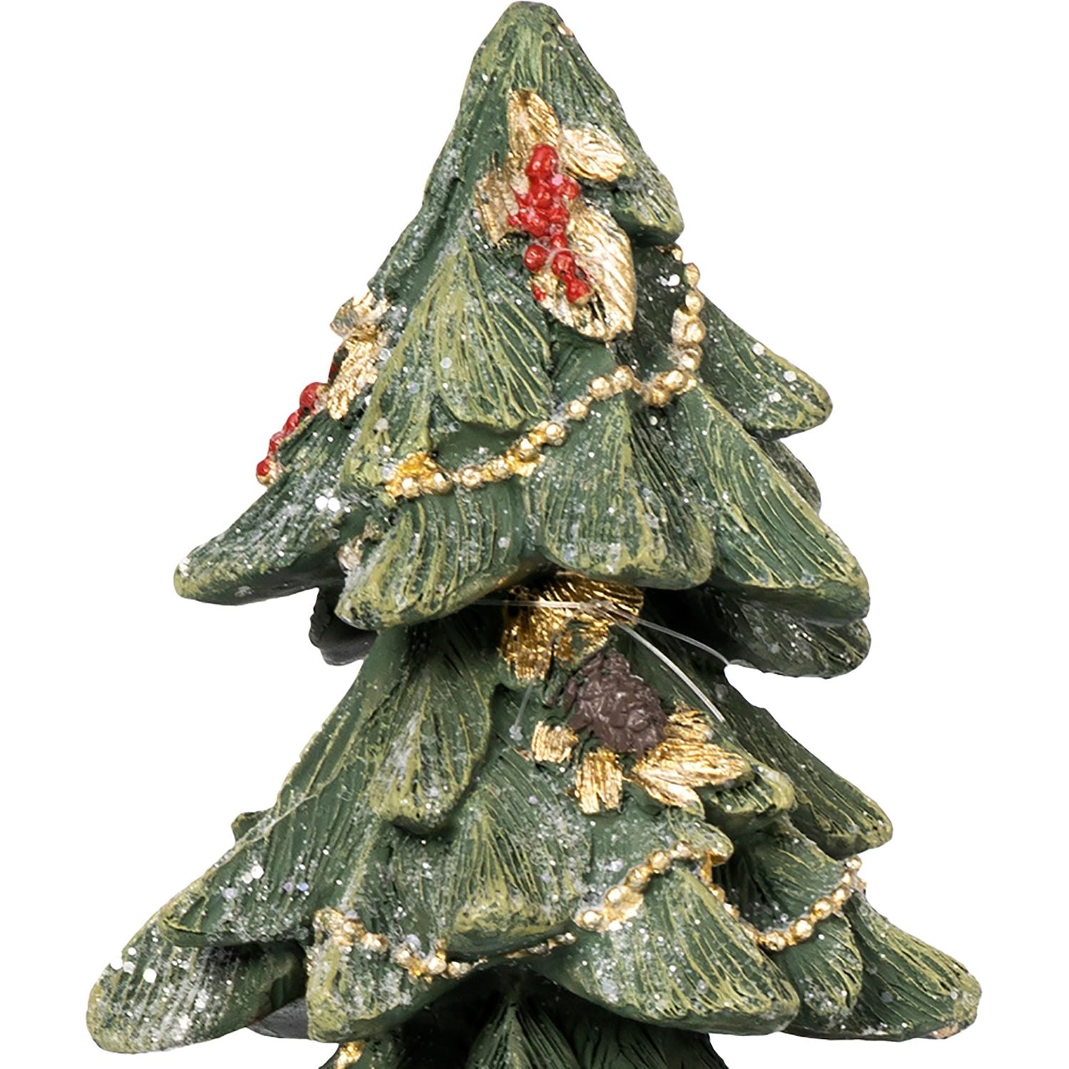 VESTIAMO CASA GRAN NATALE - Albero Natalizio Decorativo in Poliresina h28 cm