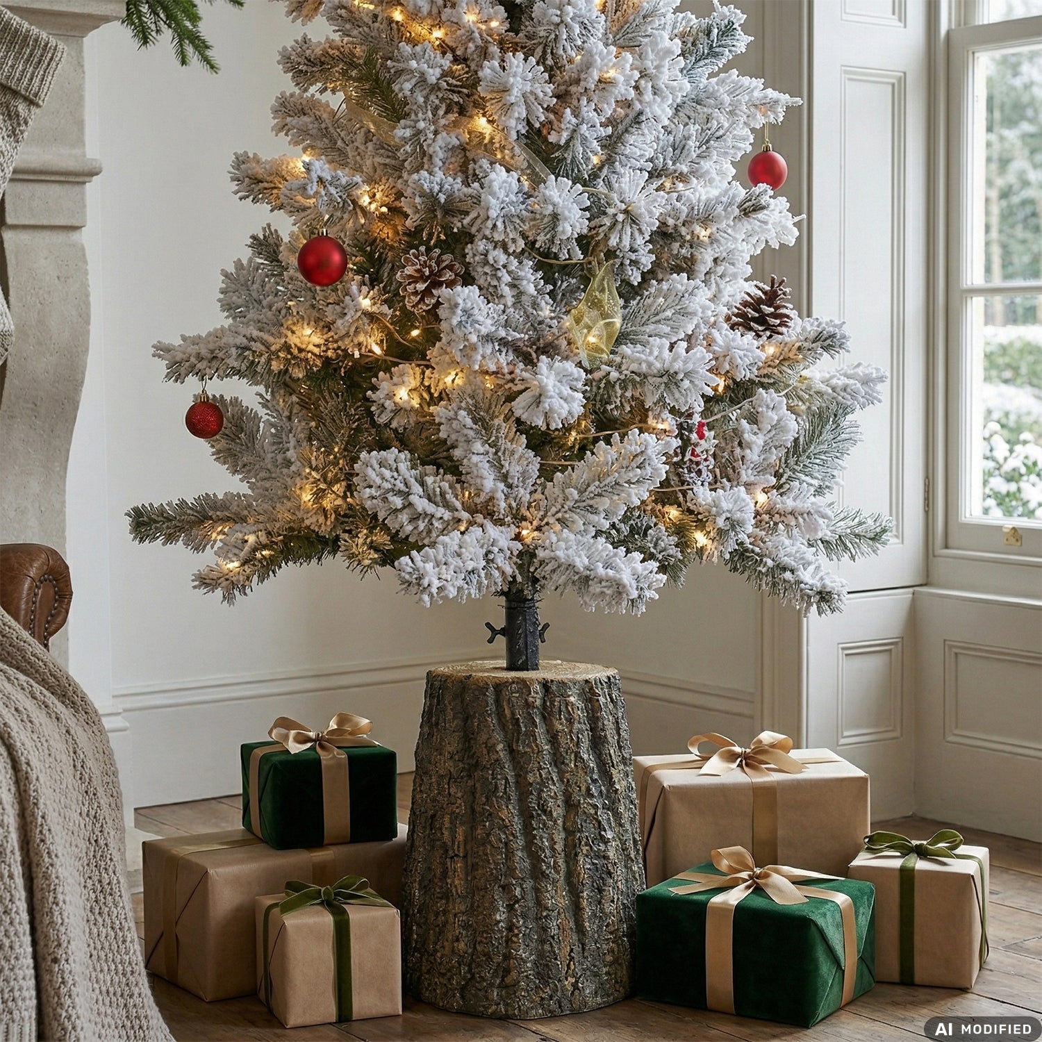 VESTIAMO CASA GRAN NATALE - Base Albero di Natale Tronco - h49,5 cm diametro 33,5 cm