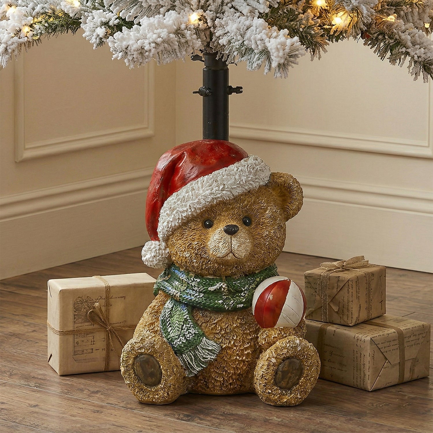 VESTIAMO CASA GRAN NATALE - Base Albero di Natale Orso Decorativo h48 cm
