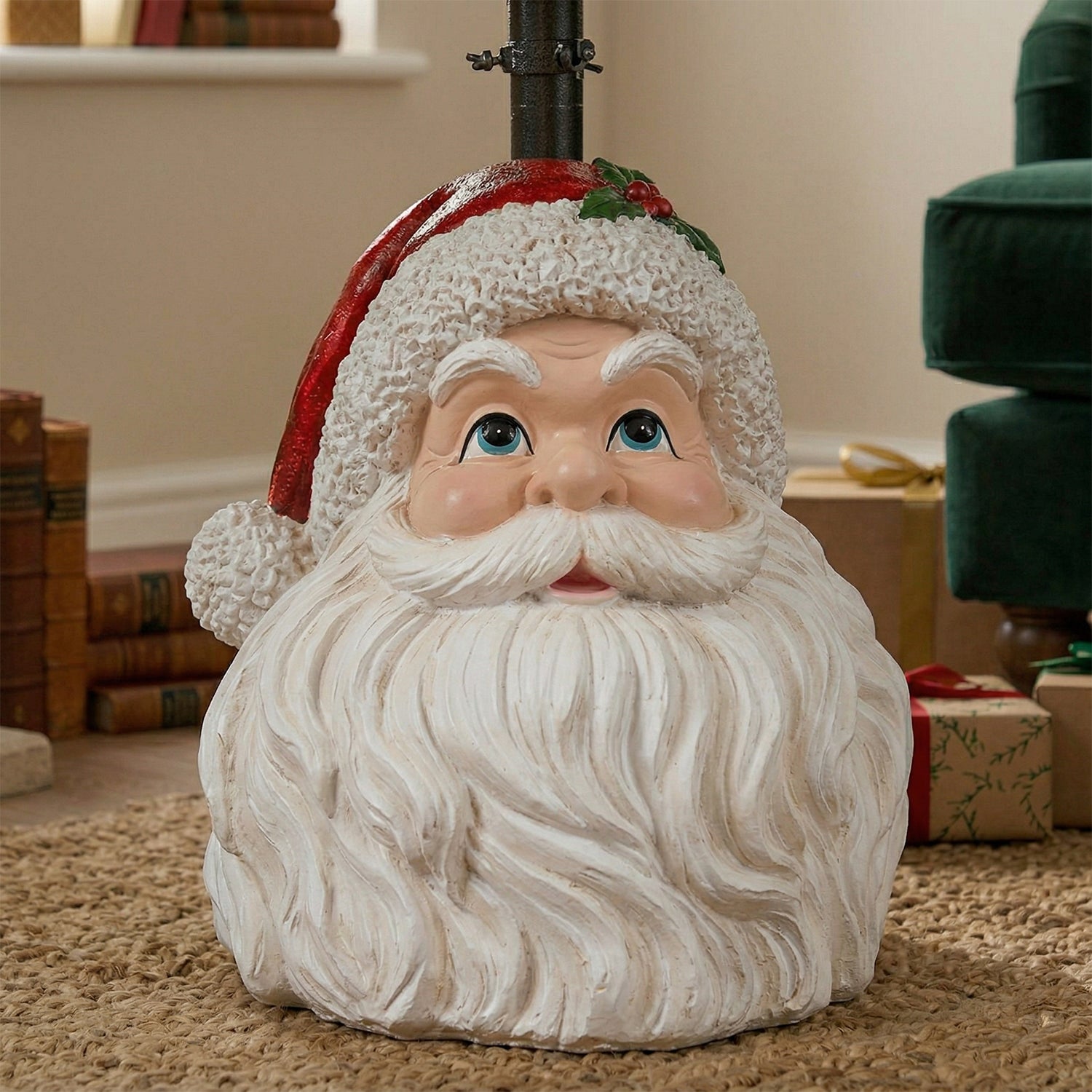 VESTIAMO CASA GRAN NATALE - Base Albero di Natale Babbo Natale Decorativo h50,5 cm