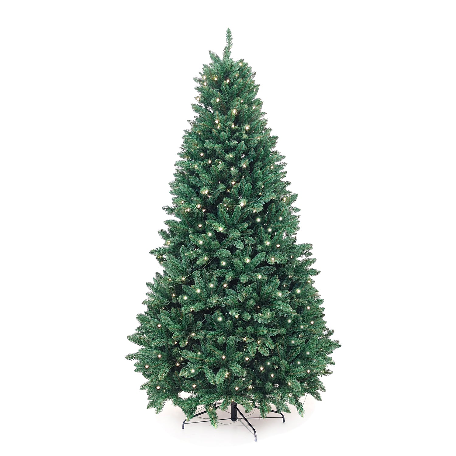 DICTROLUX - Albero di Natale Luminoso Monte Denal 350 LED Bianco Caldo - h210 cm diametro alla base 130 cm