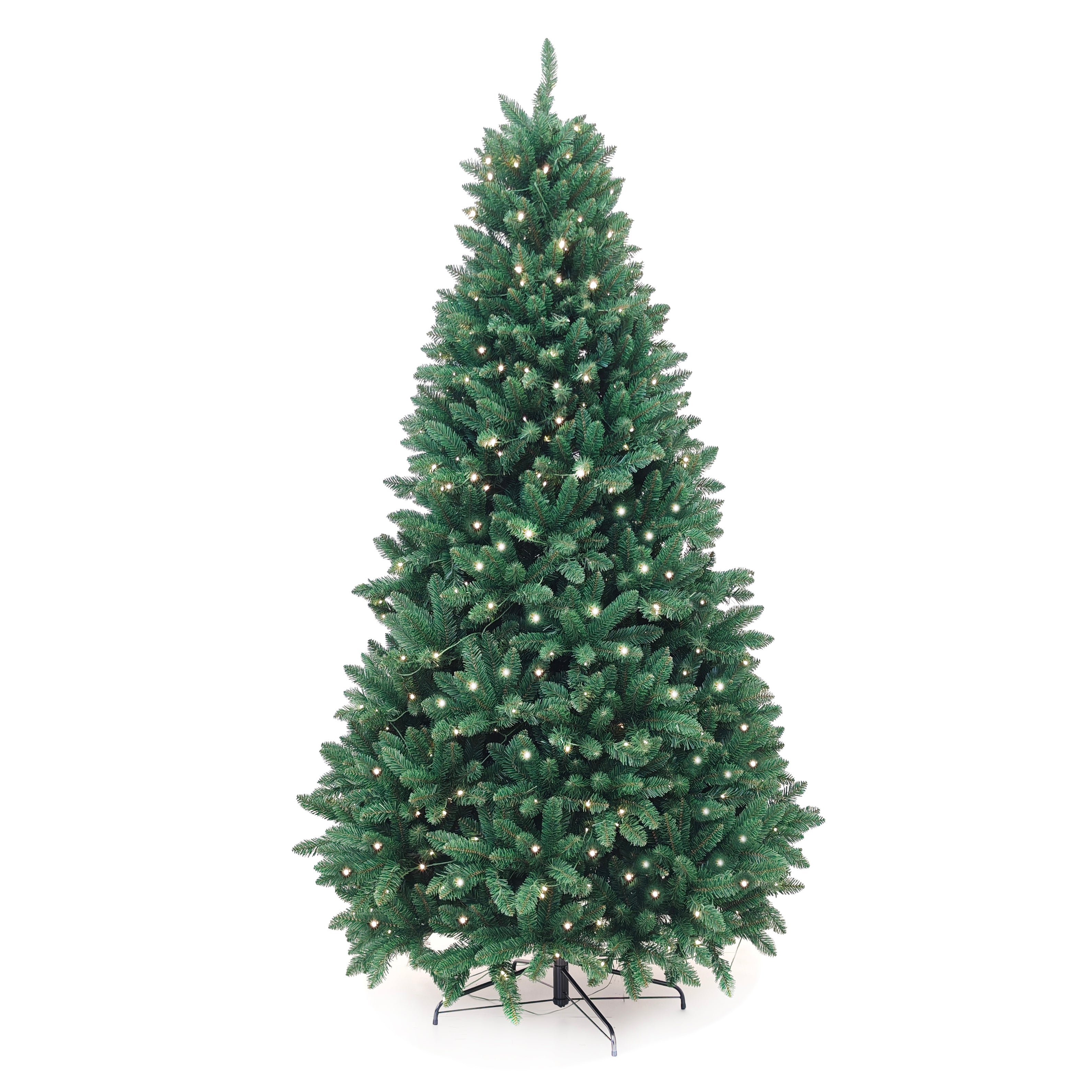 DICTROLUX - Albero di Natale Luminoso Monte Denal 500 LED Bianco Caldo - h240 cm diametro alla base 140 cm