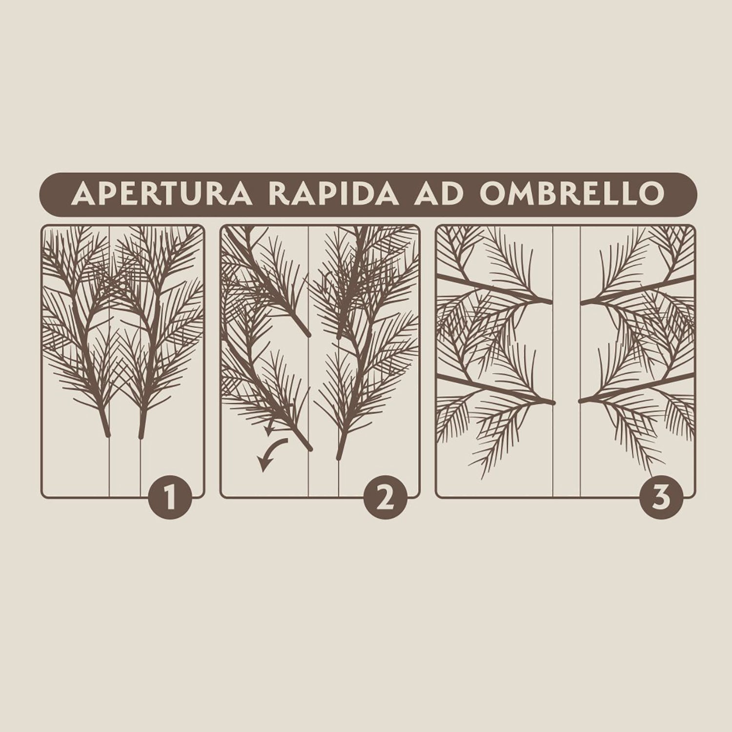 VESTIAMO CASA GRAN NATALE - Albero di Natale Peak - h180 cm diametro alla base 120 cm