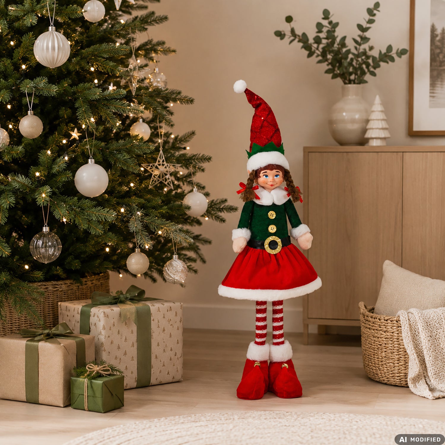 VESTIAMO CASA GRAN NATALE - Elfo Natalizio Decorativo h60 cm