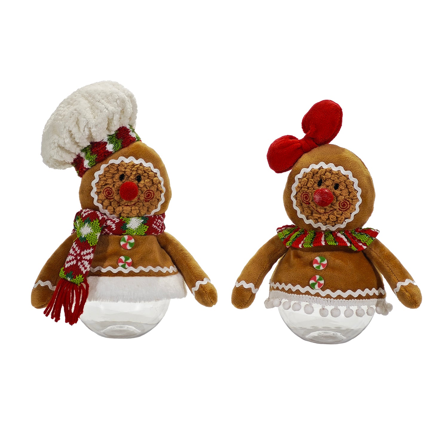 VESTIAMO CASA GRAN NATALE - Barattolo Natalizio Pan di Zenzero h25 cm