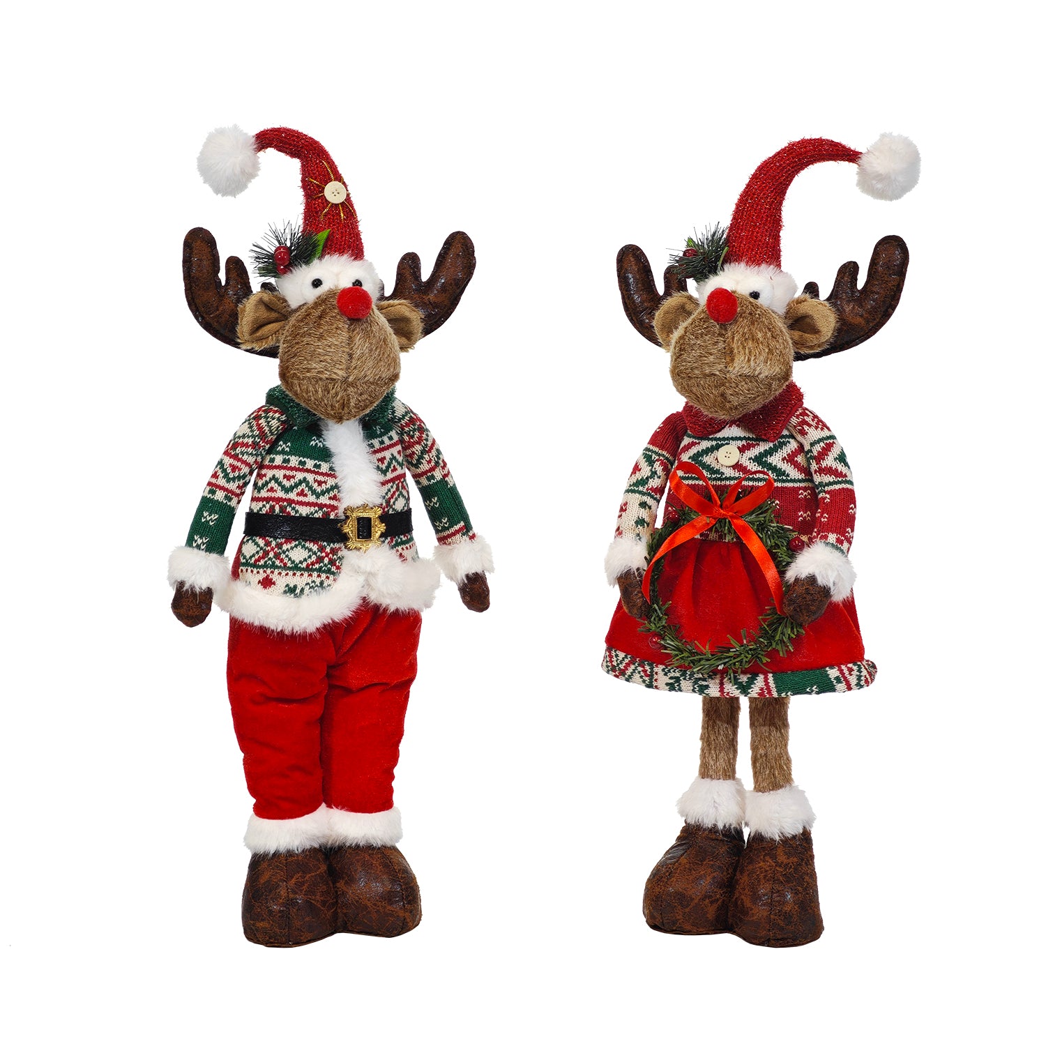 VESTIAMO CASA GRAN NATALE - Renna Natalizia Decorativa h60 cm