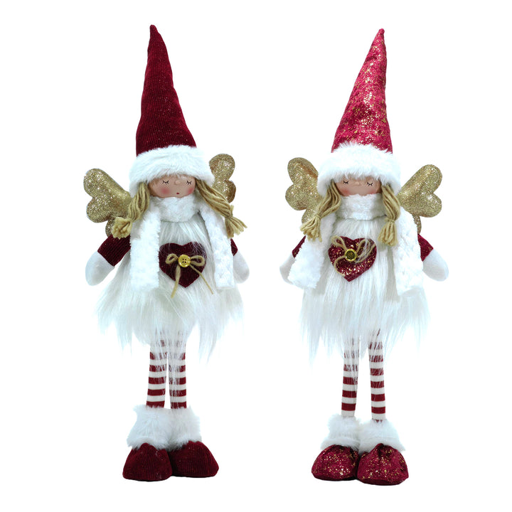 VESTIAMO CASA GRAN NATALE - Angelo Rosso h58 cm - Decorazione natalizia