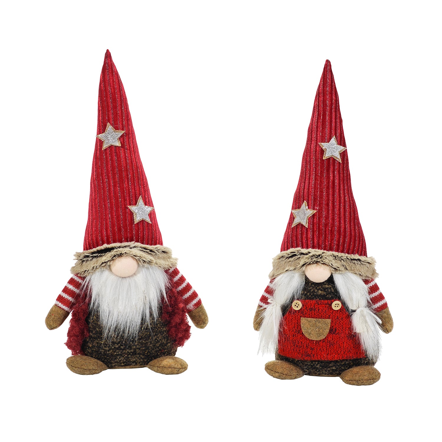 VESTIAMO CASA GRAN NATALE - Gnomo Natalizio Decorativo Rosso h39 cm